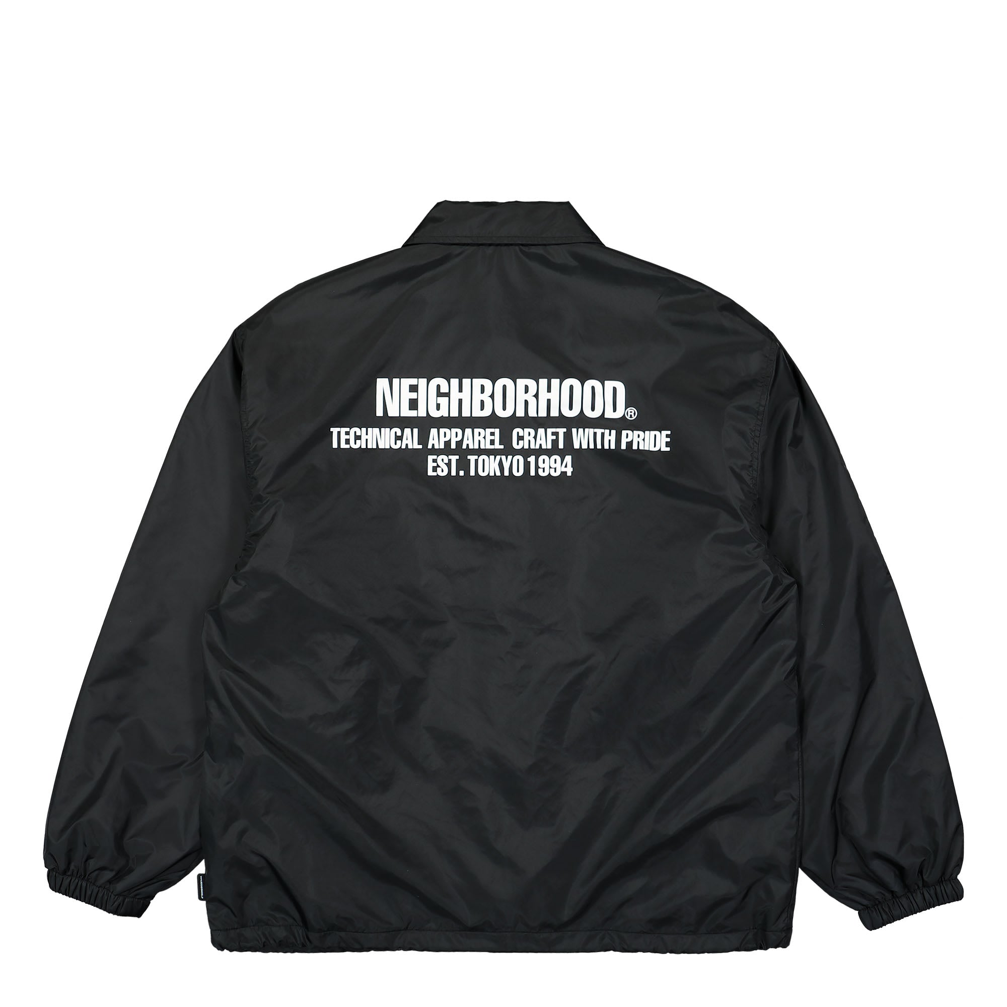 Neighborhood Windbreaker Jacket Black Windbreaker Close-up | Overkill