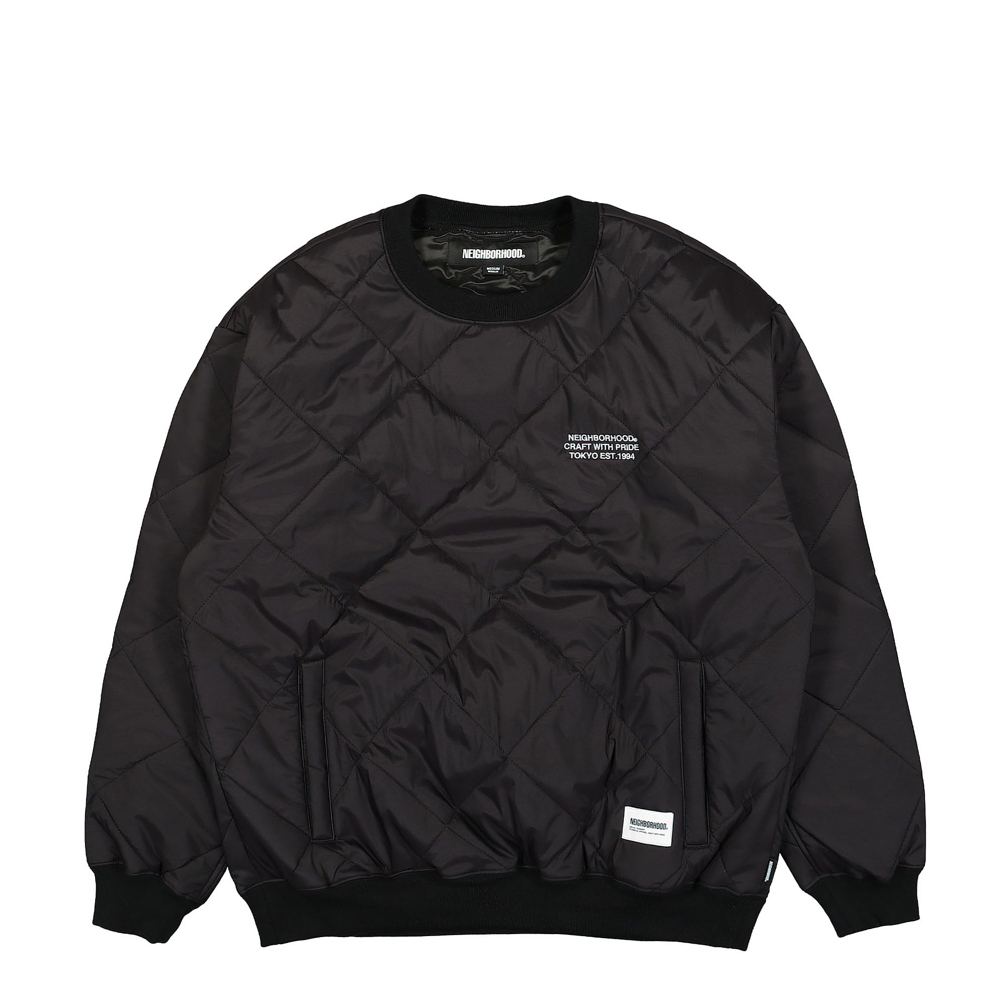Neighborhood Quilting Pullover LS Shirt Black Sweatshirts 232TSNH-SHM07 / Black | Overkill