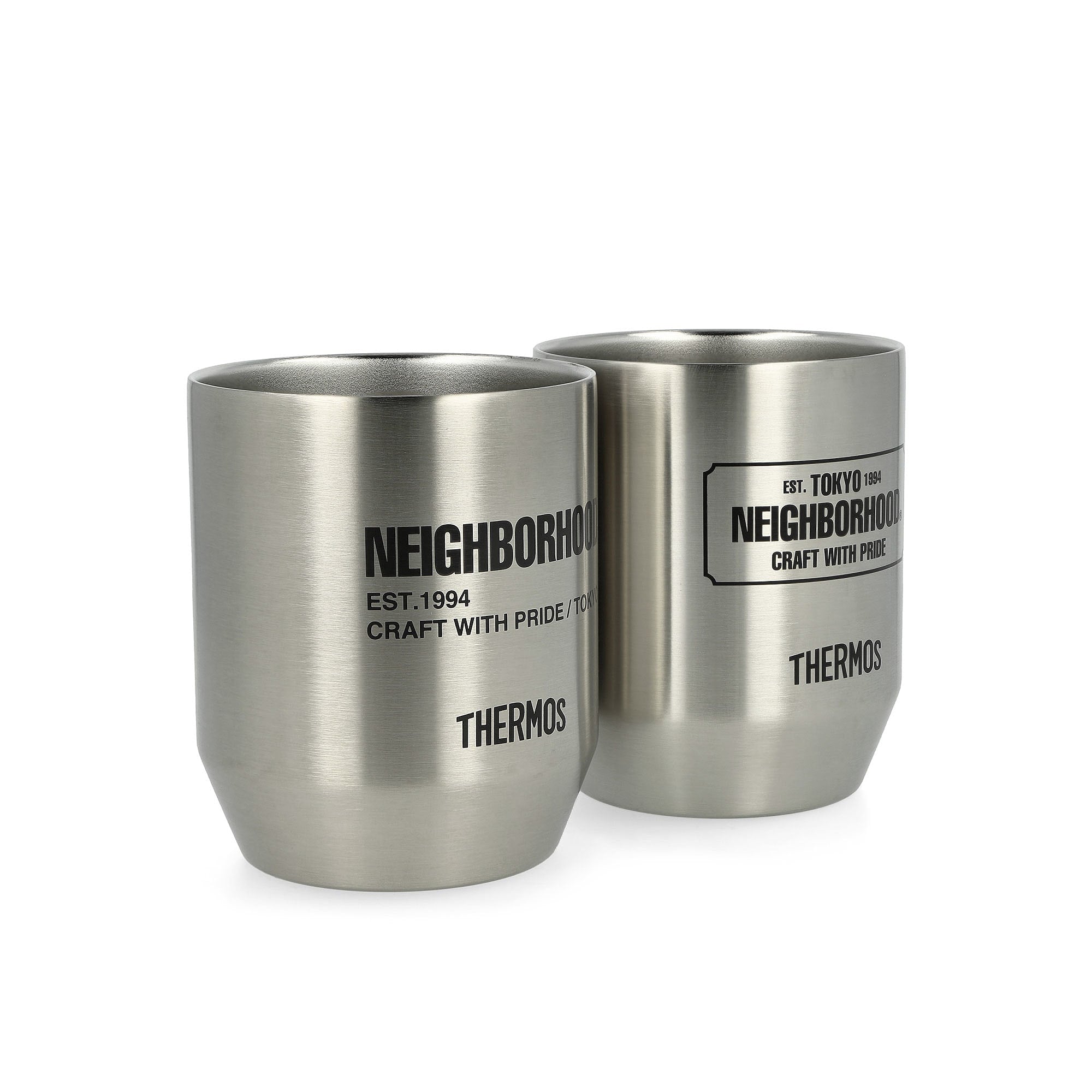 Neighborhood NH x Thermos JDH-360P Cup Set Silver Mugs & Bottles Close-up | Overkill