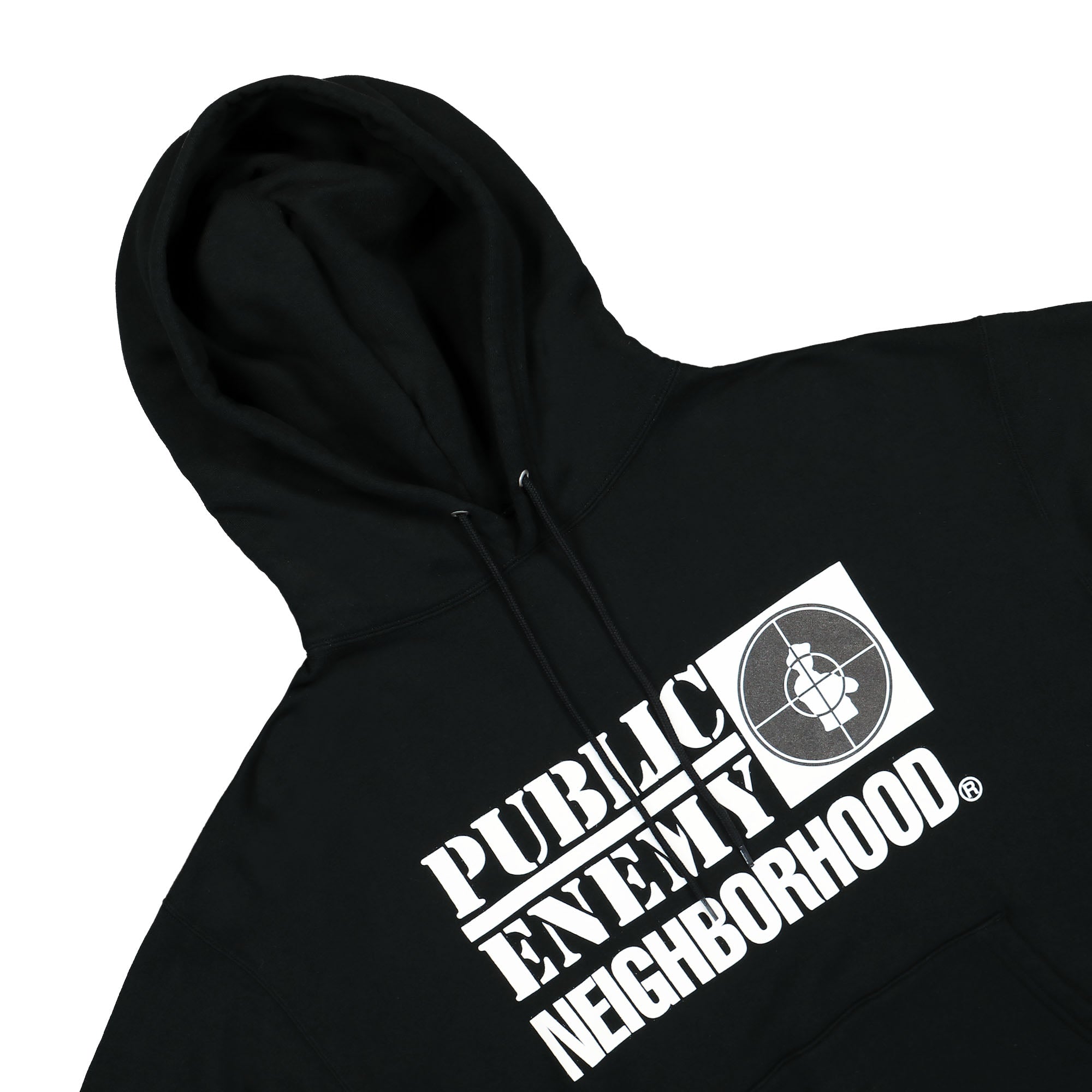 Neighborhood Hooded Sweatshirt Black Hoodies Close-up | Overkill