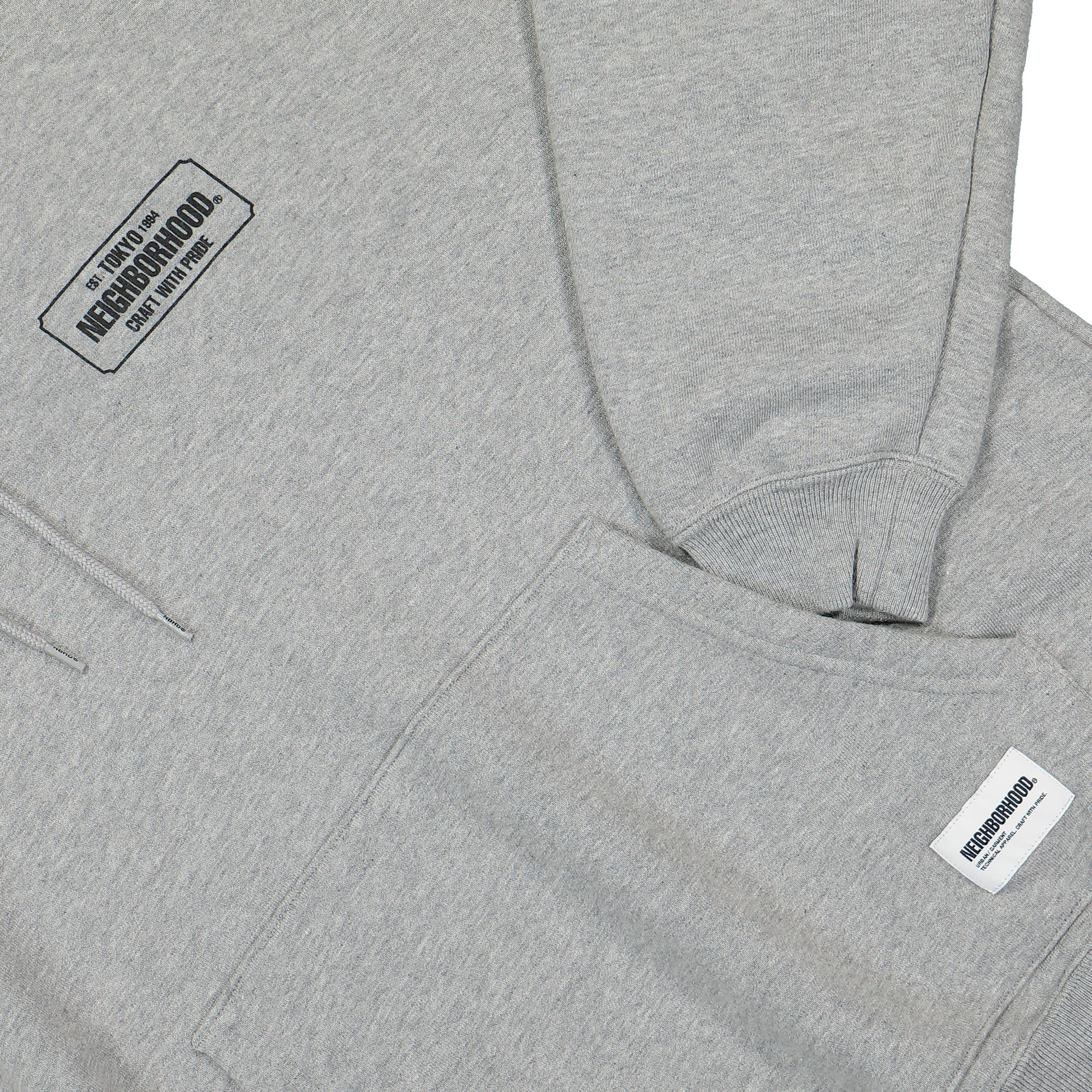 Neighborhood Classic Hooded Sweatshirt Gray Hoodies Detailfoto | Overkill