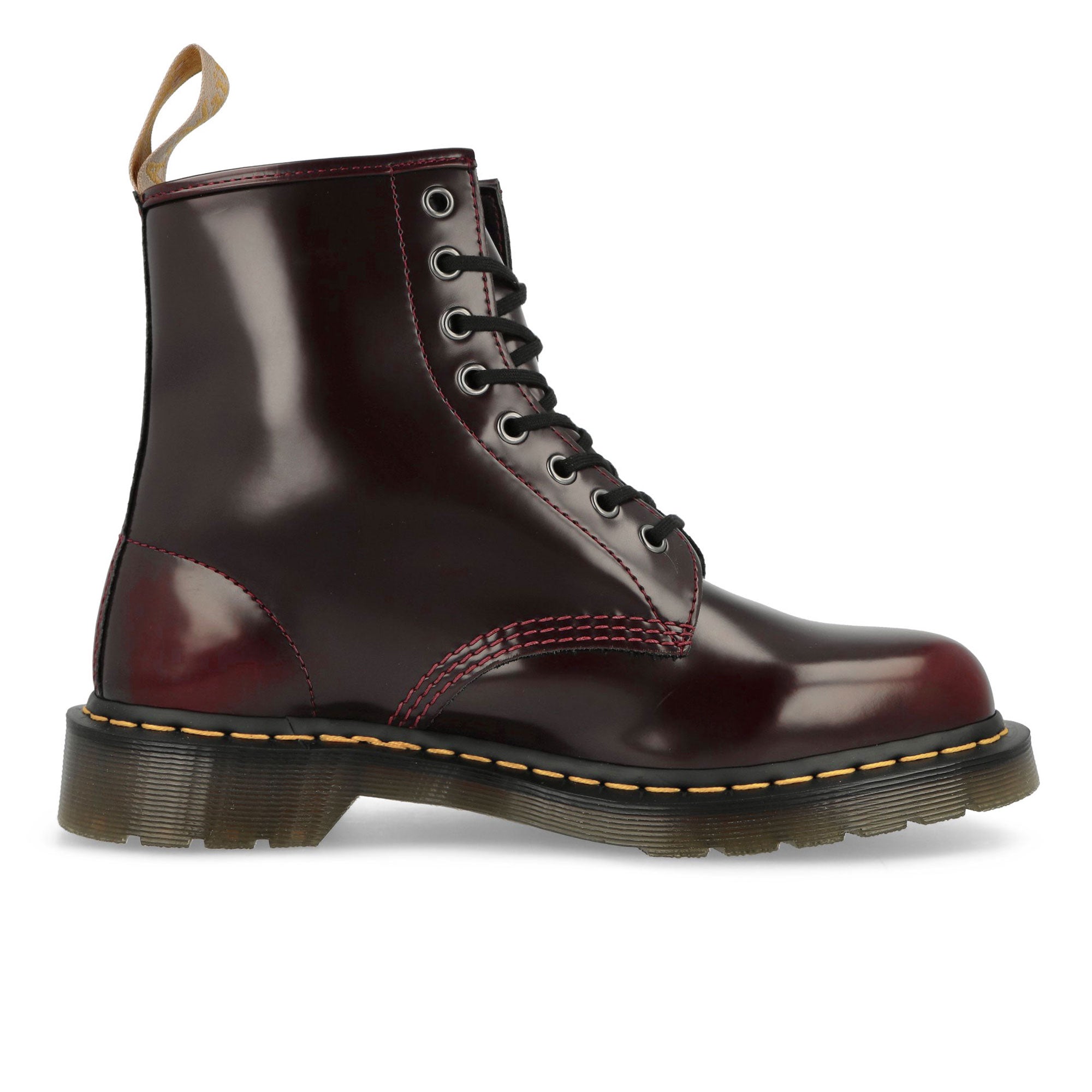 Dr. Martens Vegan 1460 Cherry Red Boots  Silhouette | Overkill