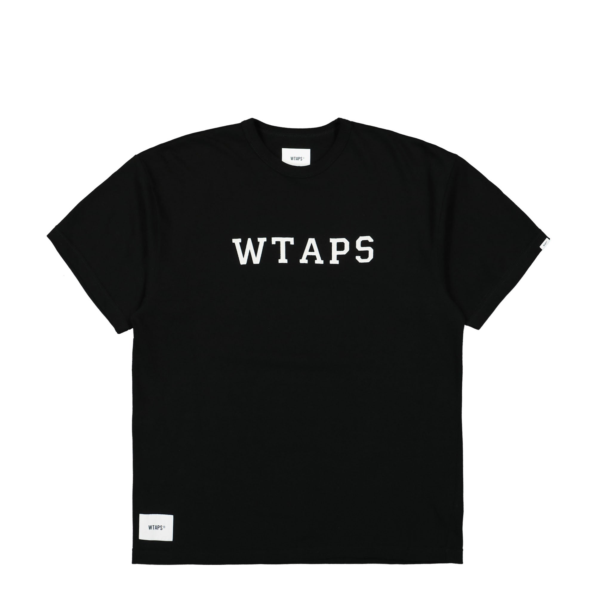 WTAPS Academy / SS / Cotton. Composition Black T-Shirts 241ATDT-CSM21 / Black | Overkill