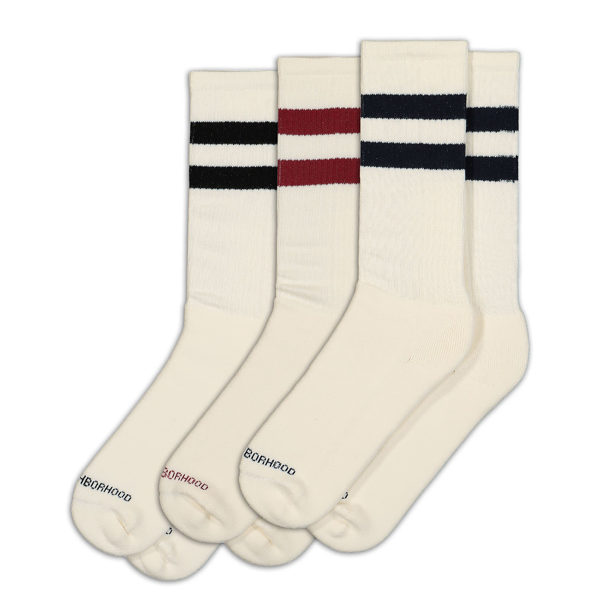 Neighborhood Classic 3Pac Socks White Socks 241KWNH-UWM01 / White | Overkill