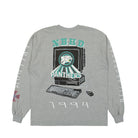 Neighborhood NH. LS-10 Tee Gray Longsleeves Close-up | Overkill