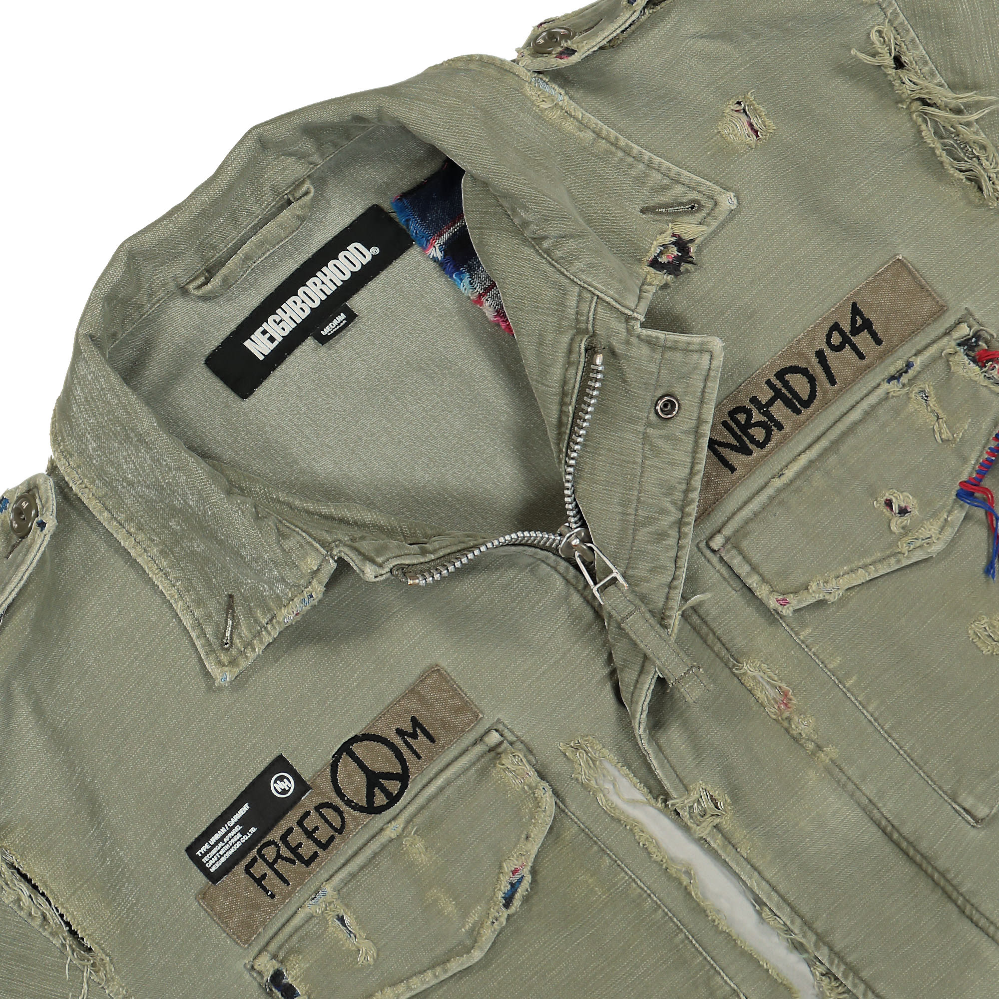 Neighborhood Savage M-51 Jacket Olive Drab Jackets Close-up | Overkill