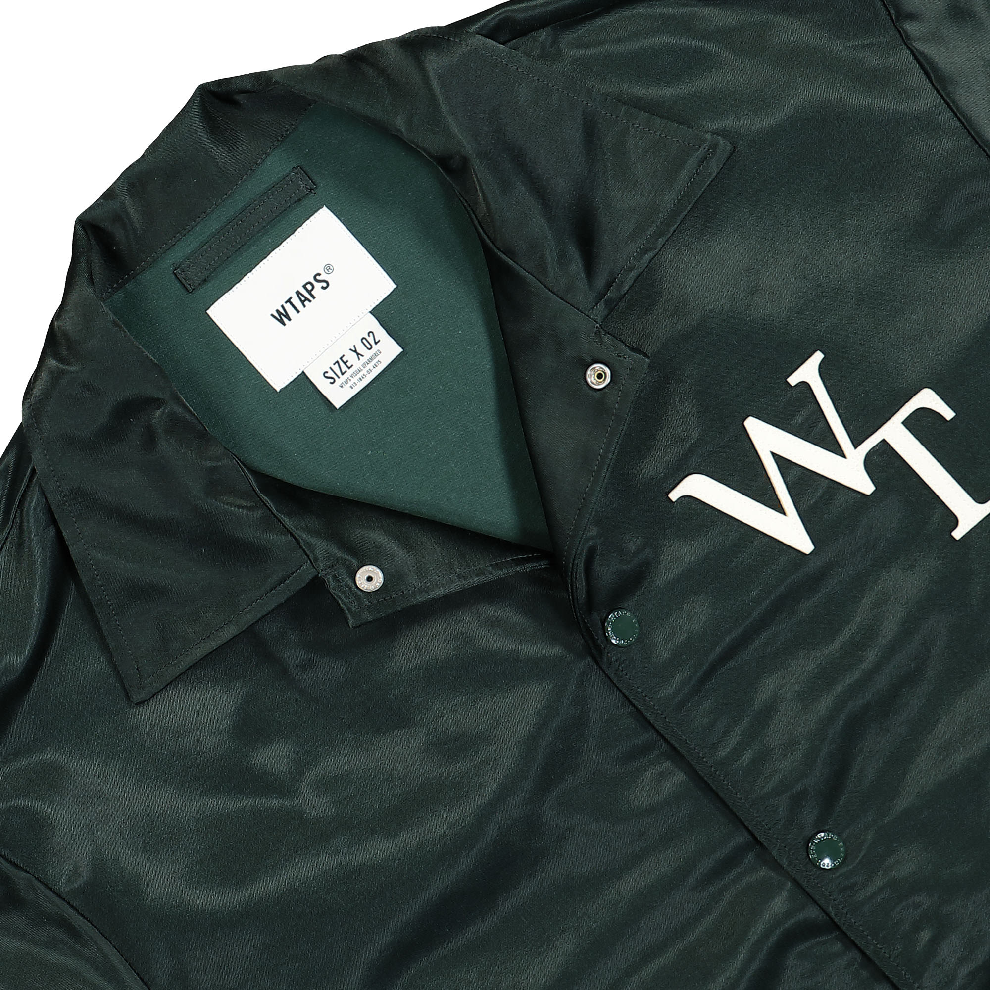 WTAPS Chief / Jacket / CTRY. Satin. League 241TQDT-JKM02 / Green 