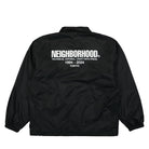 Neighborhood Winbreaker Jacket-1 Black Windbreaker Close-up | Overkill