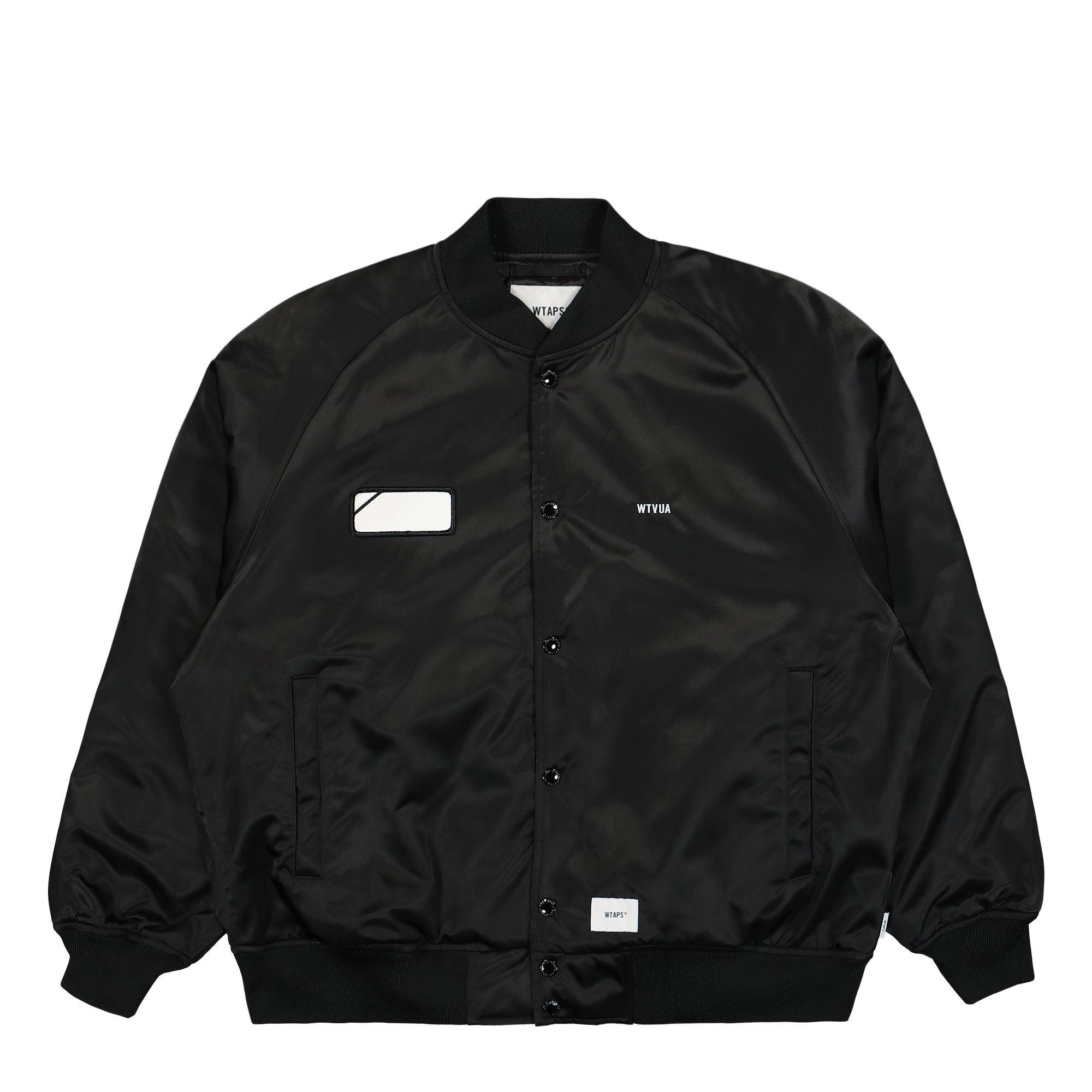 WTAPS Team / Jacket / Nylon. Twill Black Bomber & Varsity Jackets 242TQDT-JKM05 / Black | Overkill