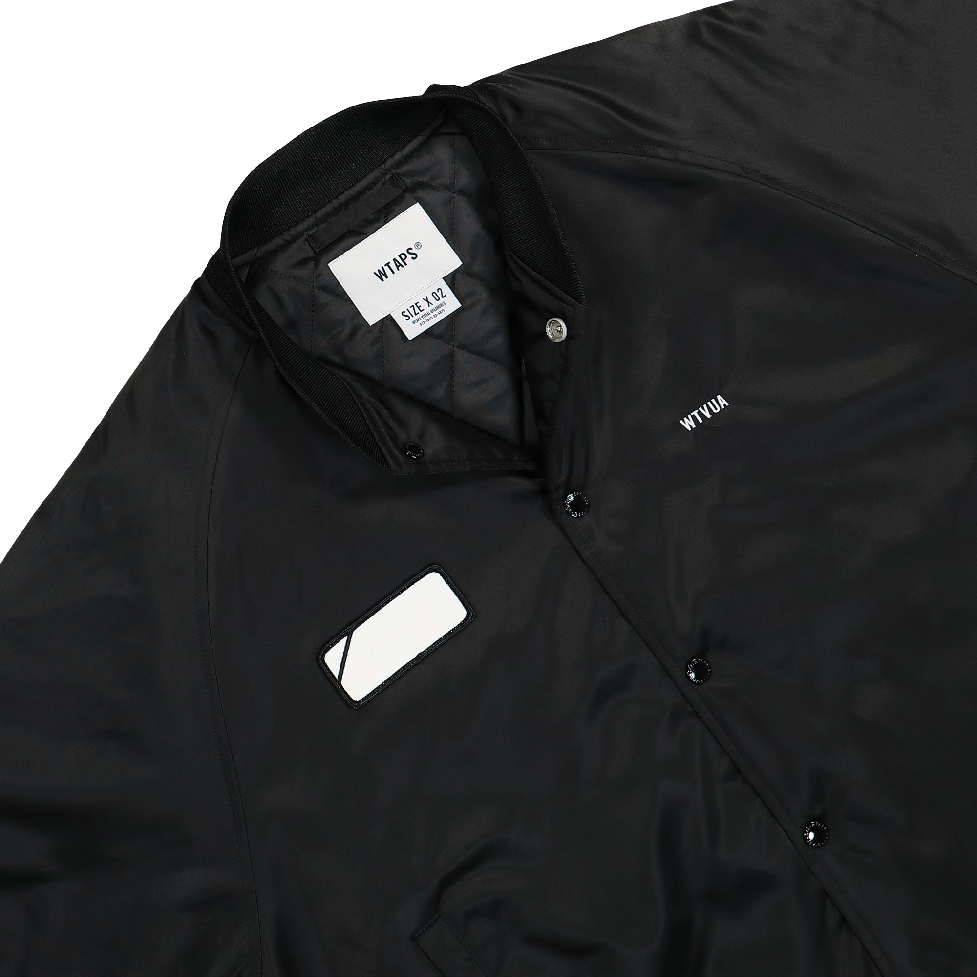 WTAPS Team / Jacket / Nylon. Twill Black Bomber & Varsity Jackets Material | Overkill