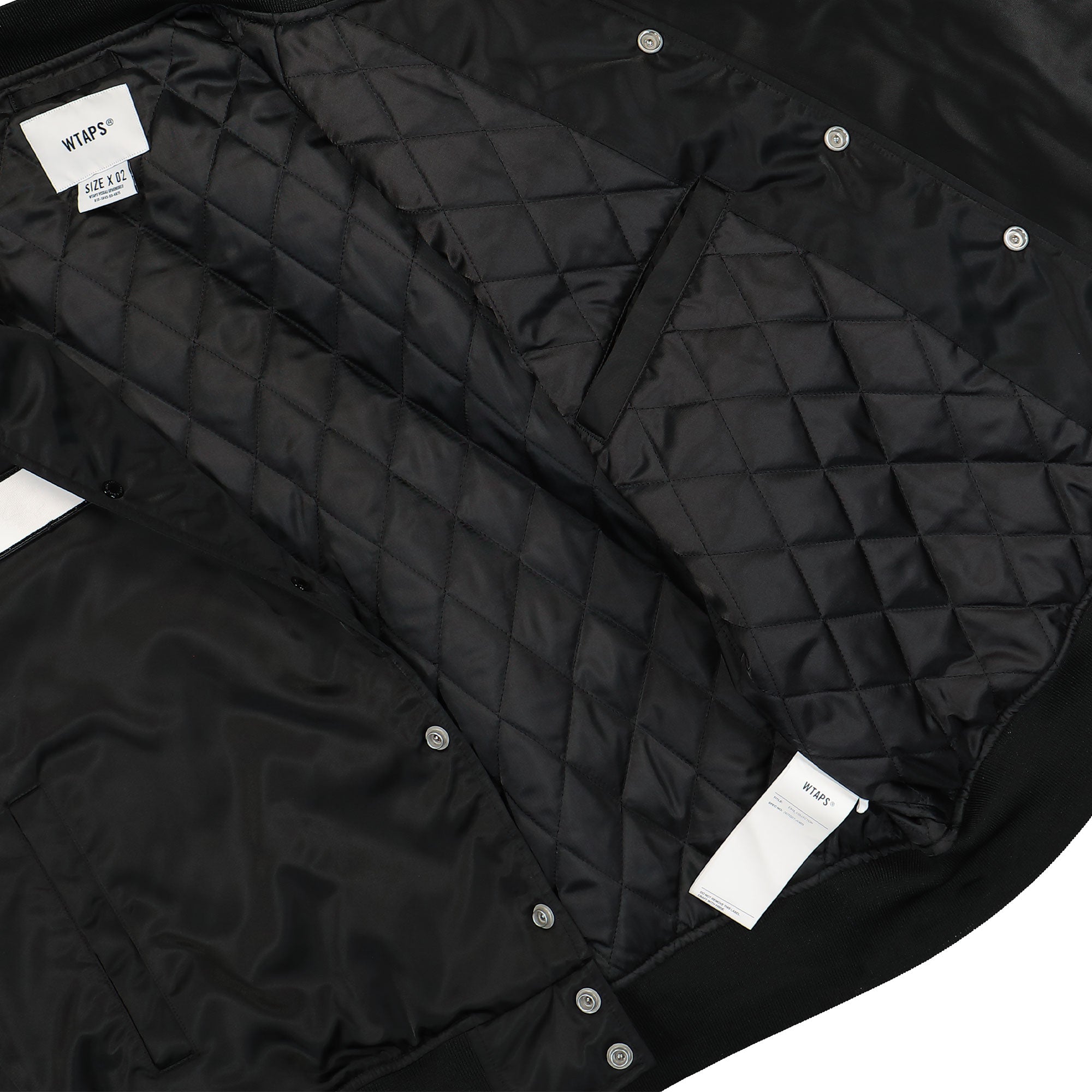 WTAPS Team / Jacket / Nylon. Twill Black Bomber & Varsity Jackets Detail view 1 | Overkill