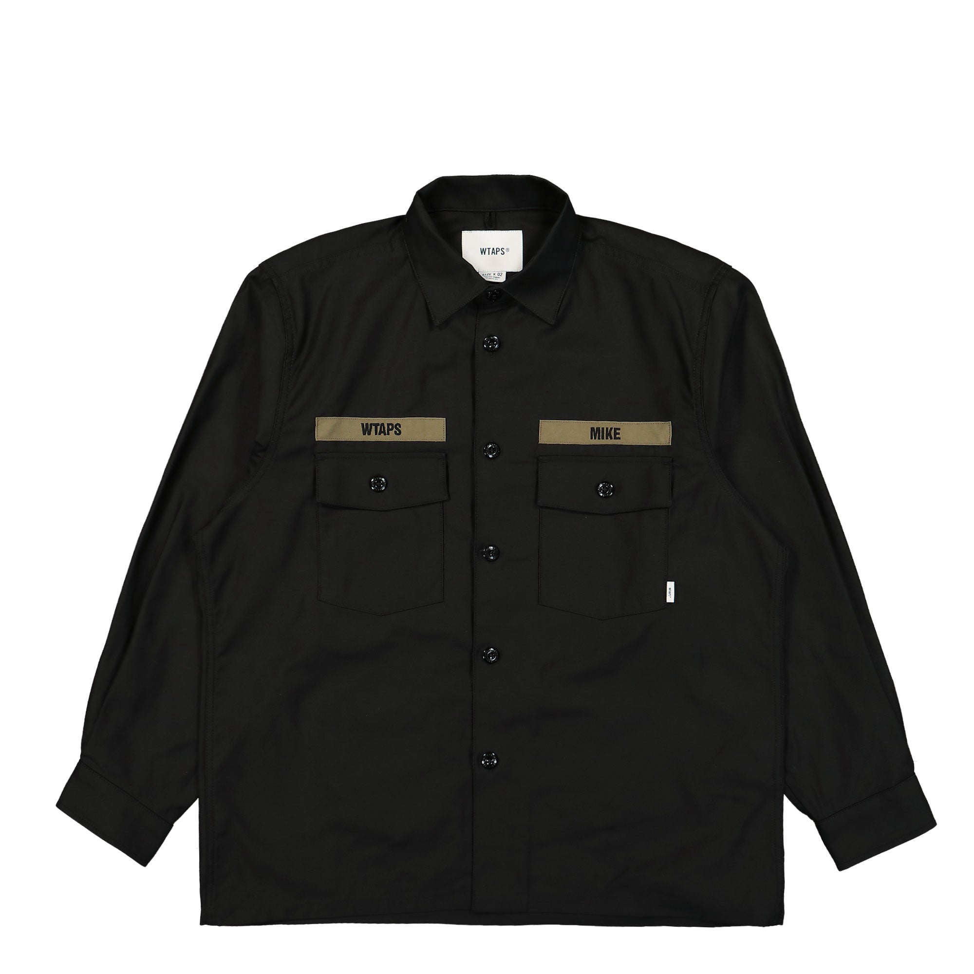 WTAPS CBW / LS / Cotton. Satin 242WVDT-SHM01 / Black | OVERKILL