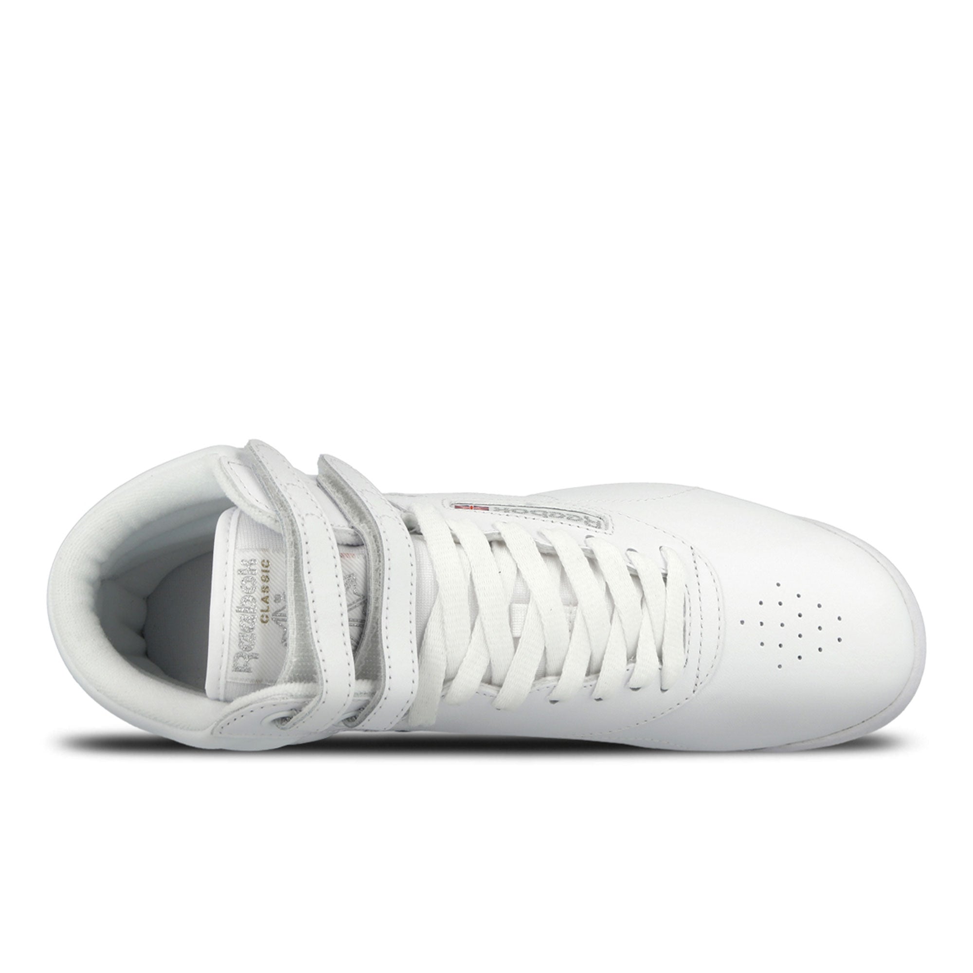 Reebok Freestyle Hi White / Silver High Top Sneakers 2431 Detailfoto | Overkill
