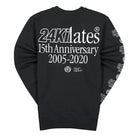 24 Kilates Anniversary Crew Neck Black Sweatshirts Close-up | Overkill
