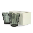 Neighborhood Logo Duralex Glass Set Gray Drinking Glasses 251OTNH-AC02 / Gray Close-up | Overkill
