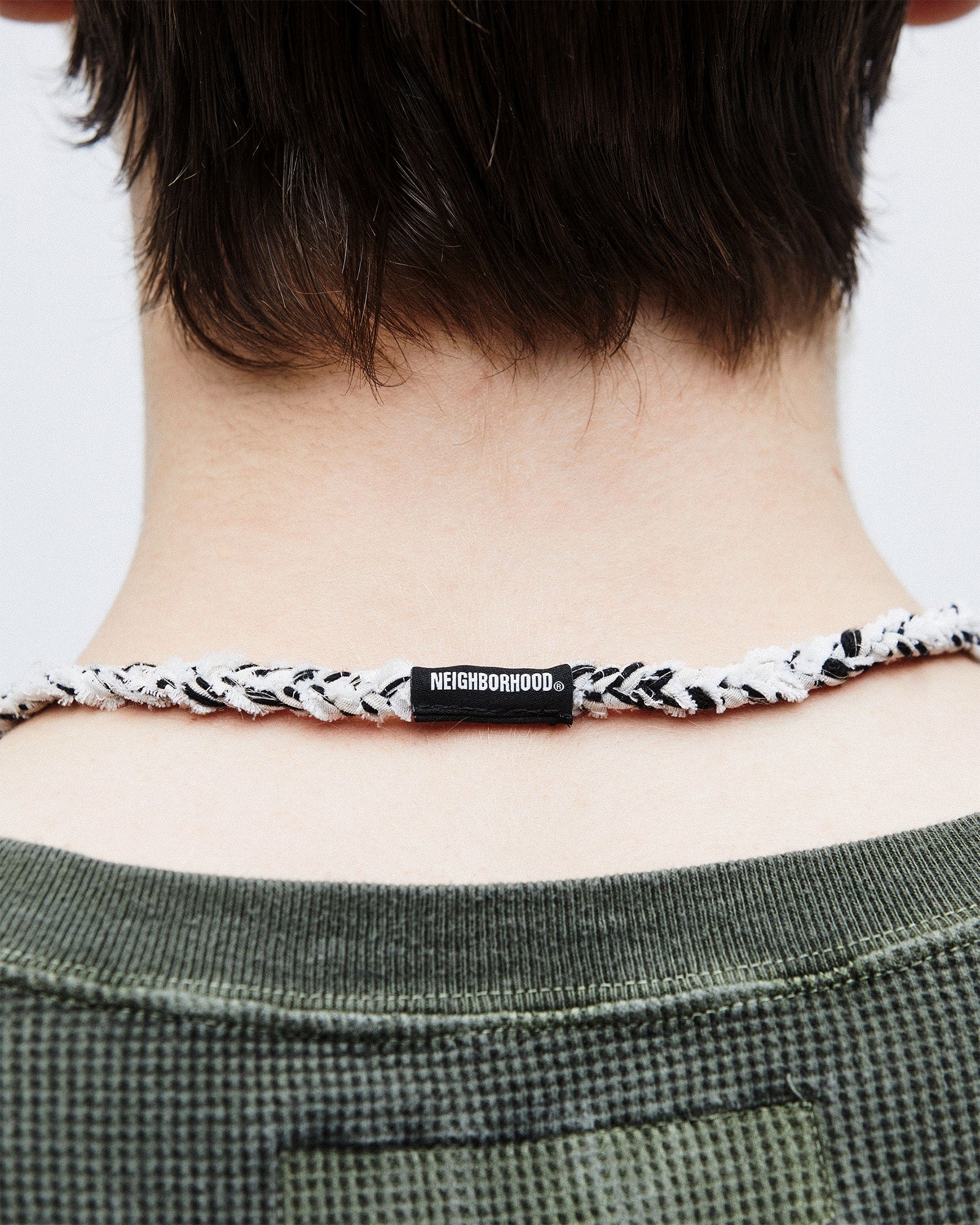Neighborhood JQ Braid Necklace 251MYNH-AC10 / White | OVERKILL
