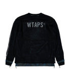 WTAPS Ghill / LS / Cotton Black Sweatshirts 252ATDT-CSM13 / Black Close-up | Overkill
