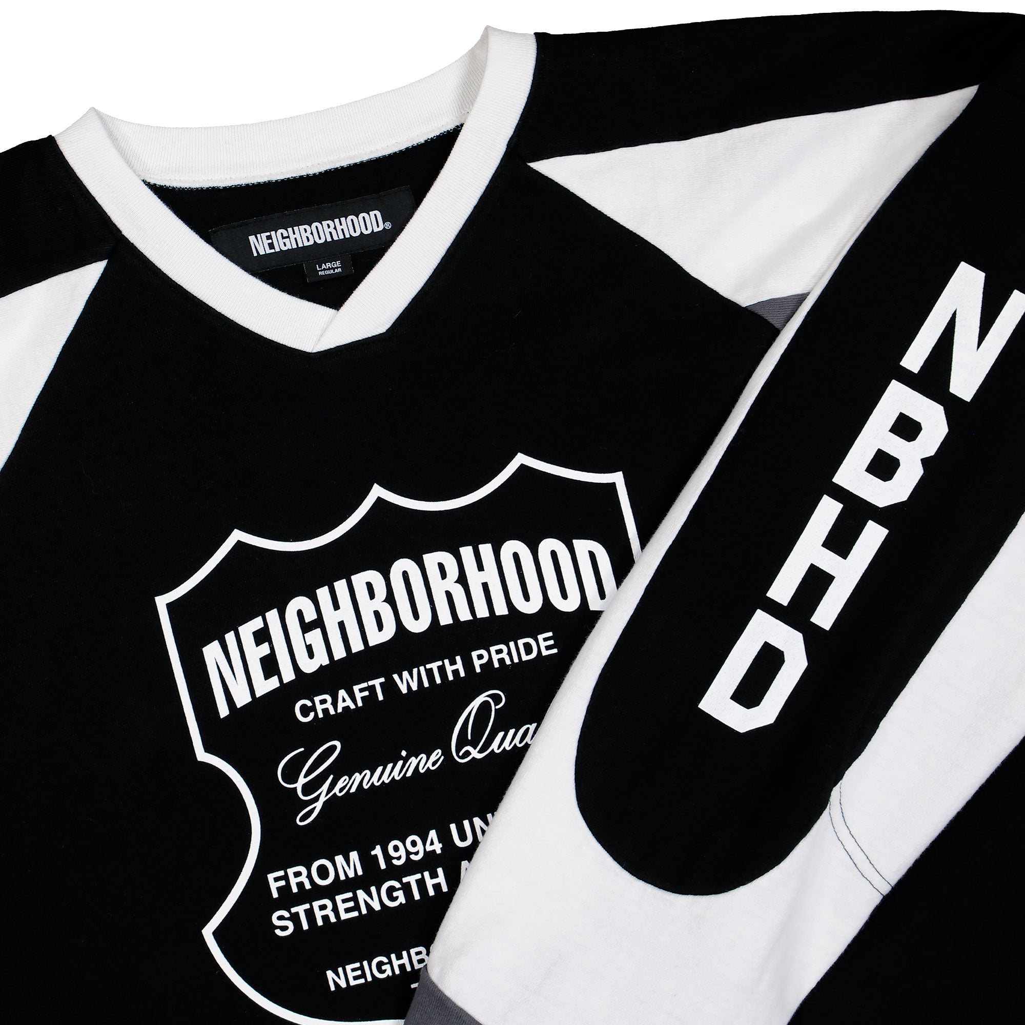 NEIGHBORHOOD hockey S/S XL NEIGHBORHOOD HOCKEY V-NECK SS
