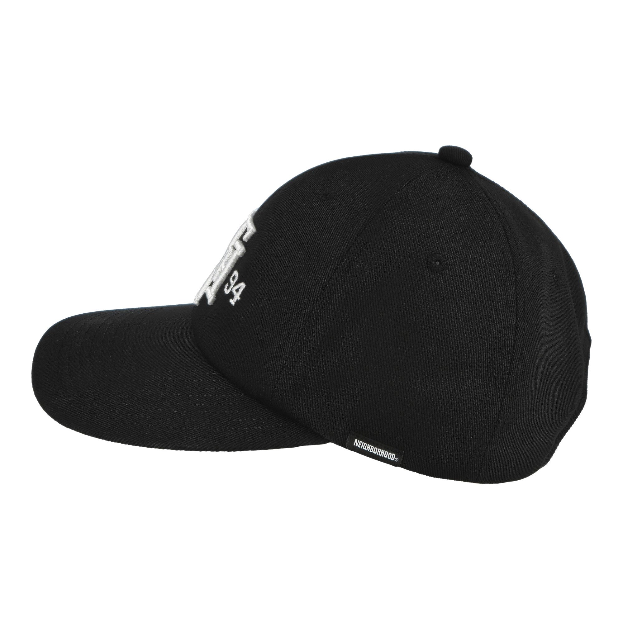 Neighborhood Baseball Cap-1 Black Caps 252HCNH-HT01 / Black Close-up | Overkill
