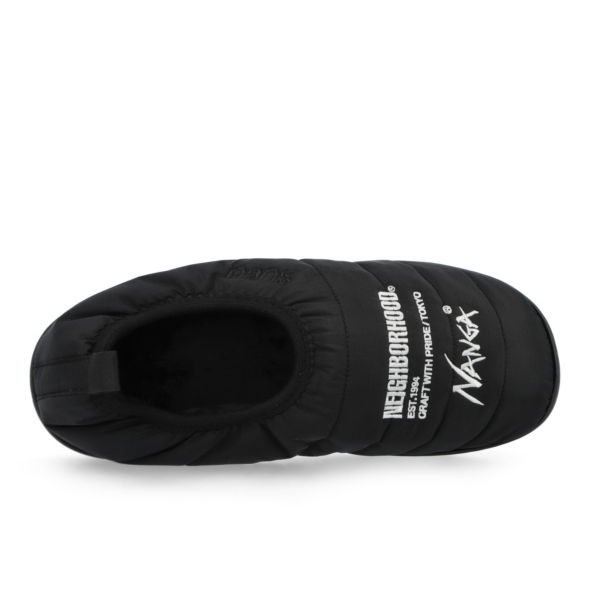 Nanga x Subu x Neighborhood Vamp Black Slides, Sandals & Slippers 252NN33N-FW01 Detailfoto | Overkill