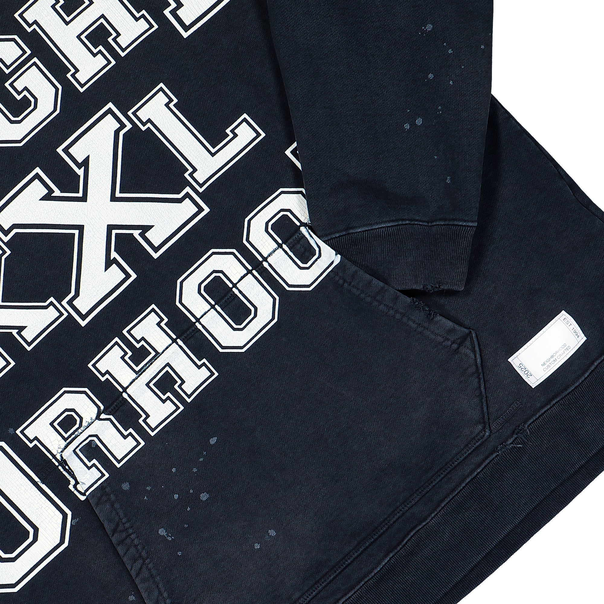 Neighborhood Savage Sweat Hoodie LS Black Hoodies 252OKNH-CSM02 Detail View 1 | Overkill