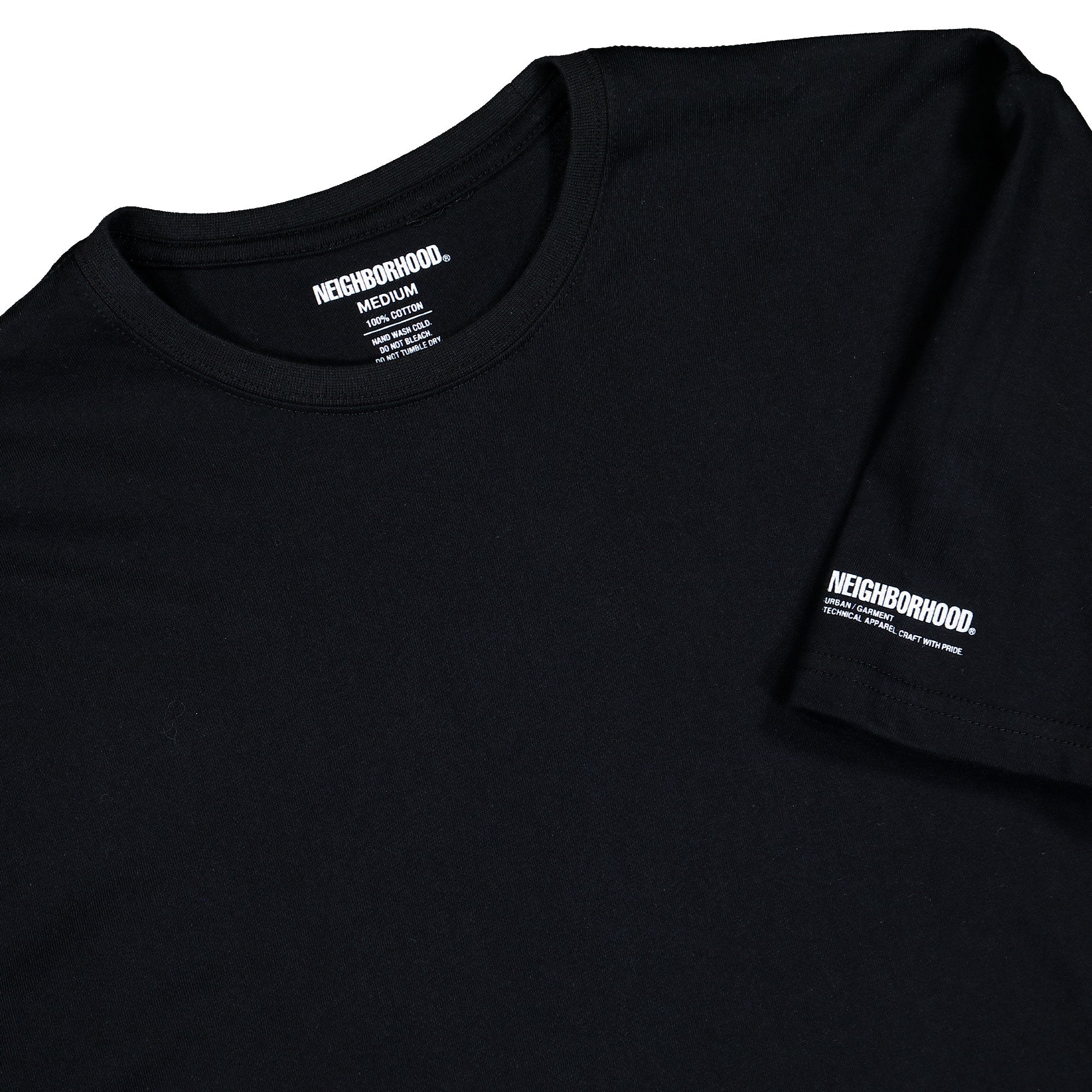 Neighborhood Classic 2Pack Tee SS Black T-Shirts 252QTNH-UWM01 / Black Detailfoto | Overkill
