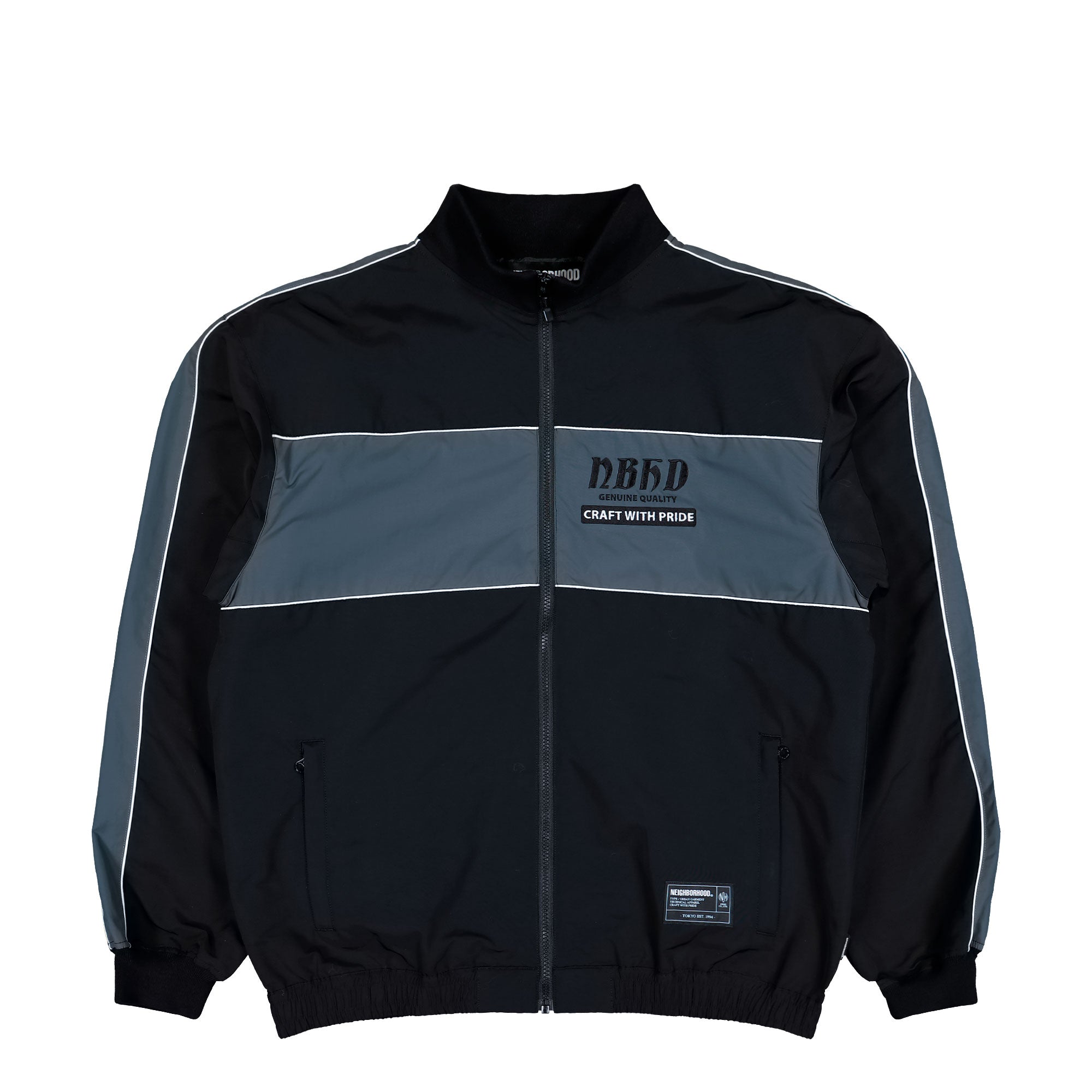 Neighborhood Bicolor Track Jacket 252TSNH-JKM07 / Black | OVERKILL