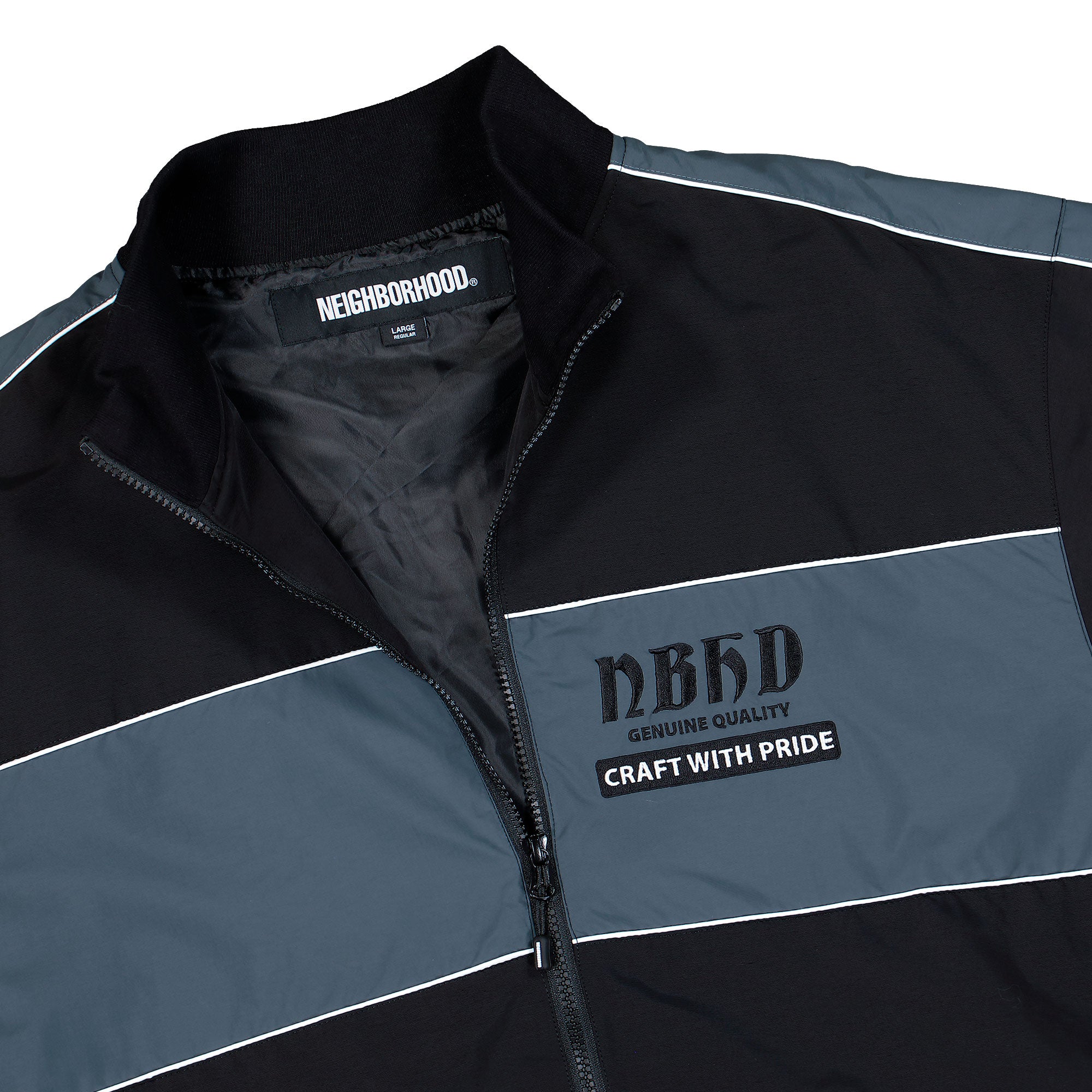 Neighborhood Bicolor Track Jacket Black Track Jackets 252TSNH-JKM07 / Black Detailfoto | Overkill
