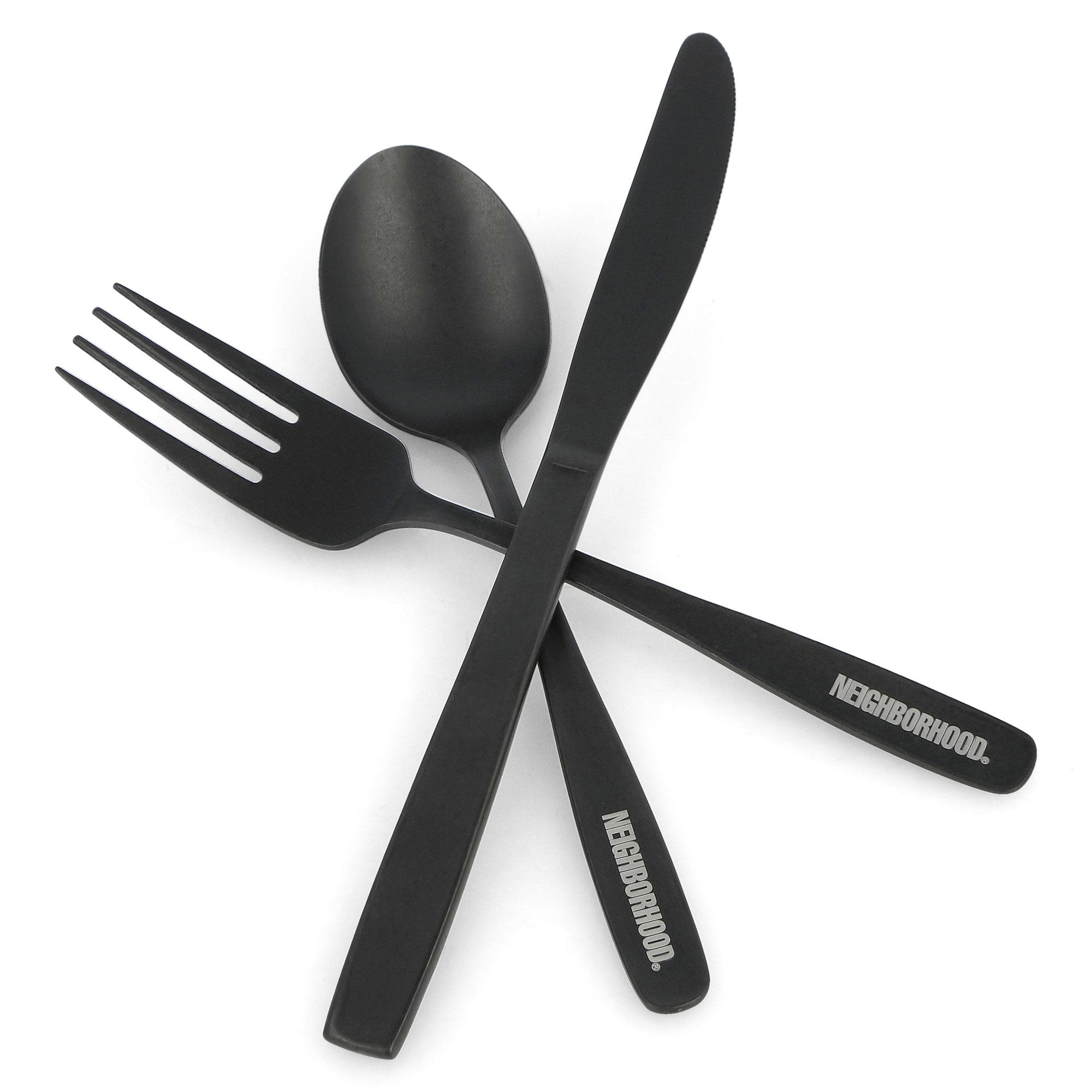 小物 NEIGHBORHOOD CI CUTLERY SET WTAPS SRL Neighborhood Cutlery Set 252WFNH-AC03 / Black | OVERKILL