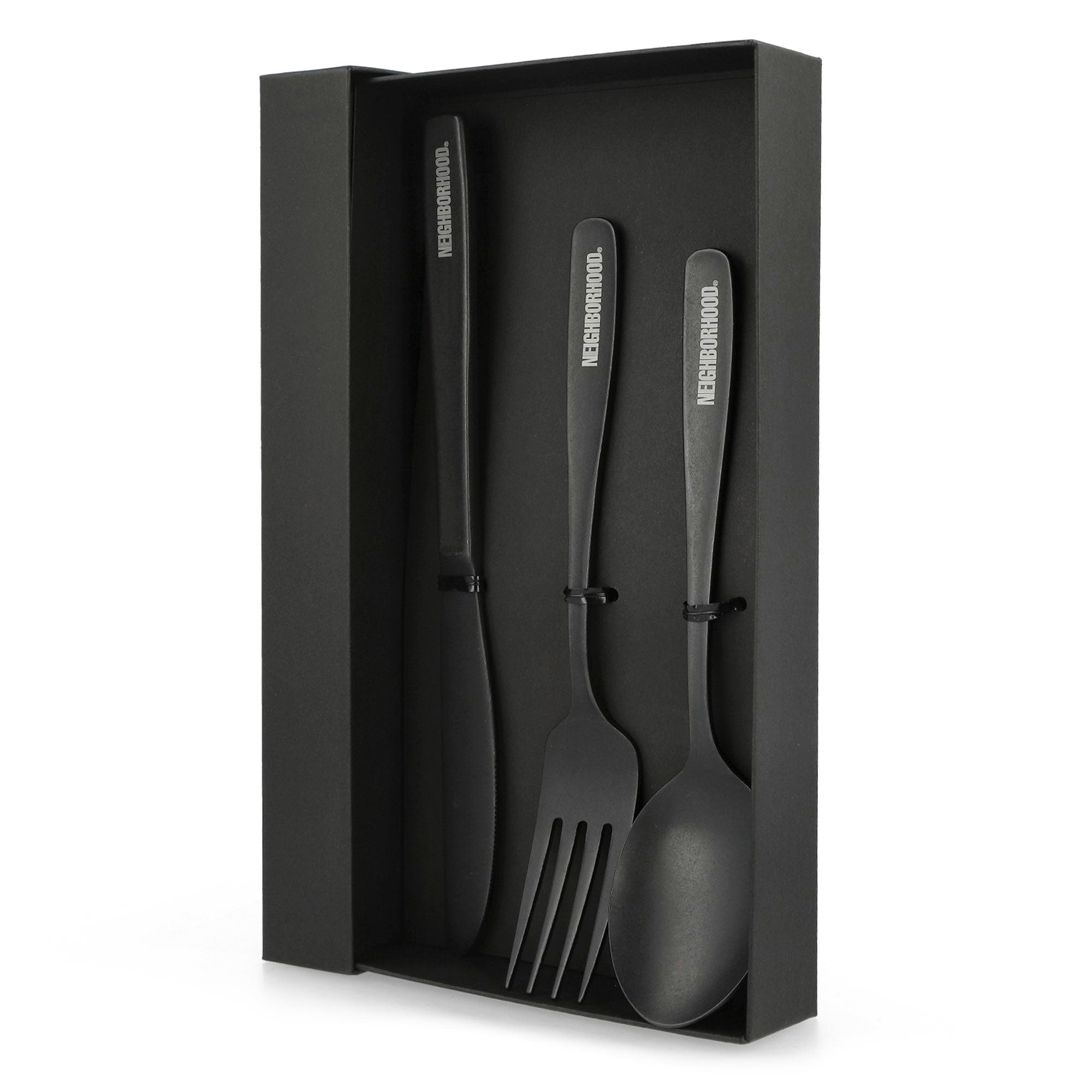 小物 NEIGHBORHOOD CI CUTLERY SET Neighborhood Cutlery Set 252WFNH-AC03 / Black | OVERKILL
