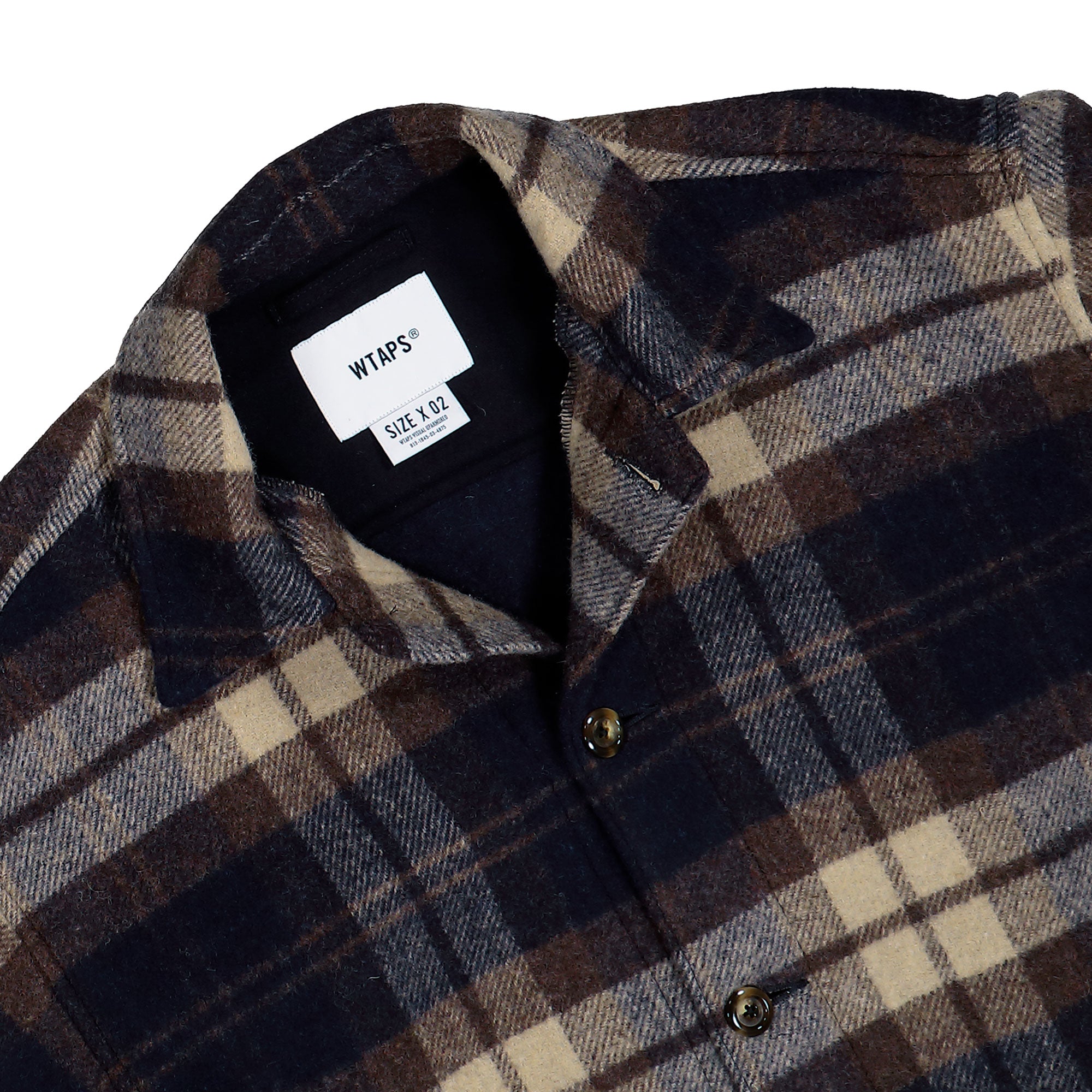 WTAPS WCPO / Jacket / WOPL. Melton. Textile Beige Jackets 252WVDT-JKM05 Detailfoto | Overkill
