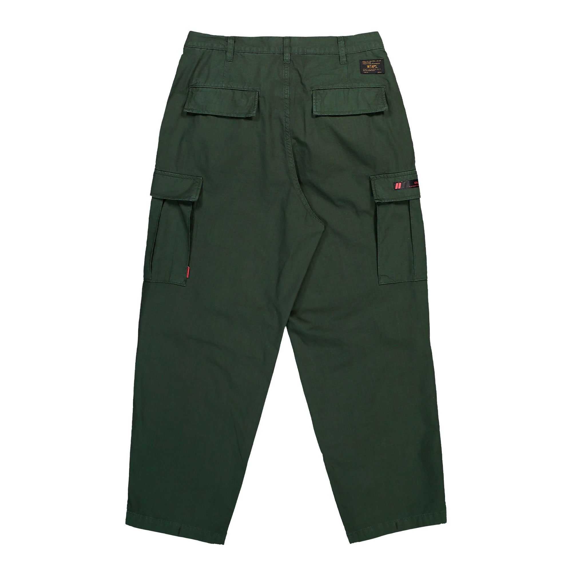 WTAPS Milt9601 / Trousers / Cotton. Ripstop Olive Drab Cargo Pants 252WVDT-PTM01 Close-up | Overkill