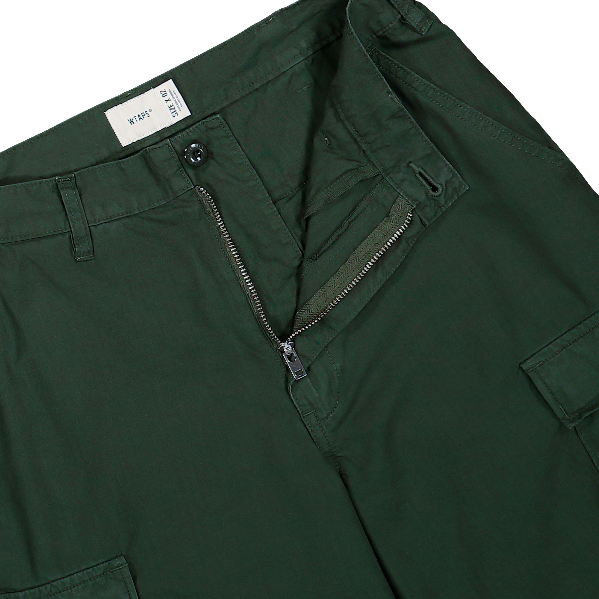 WTAPS Milt9601 / Trousers / Cotton. Ripstop Olive Drab Cargo Pants 252WVDT-PTM01 Detail View 1 | Overkill
