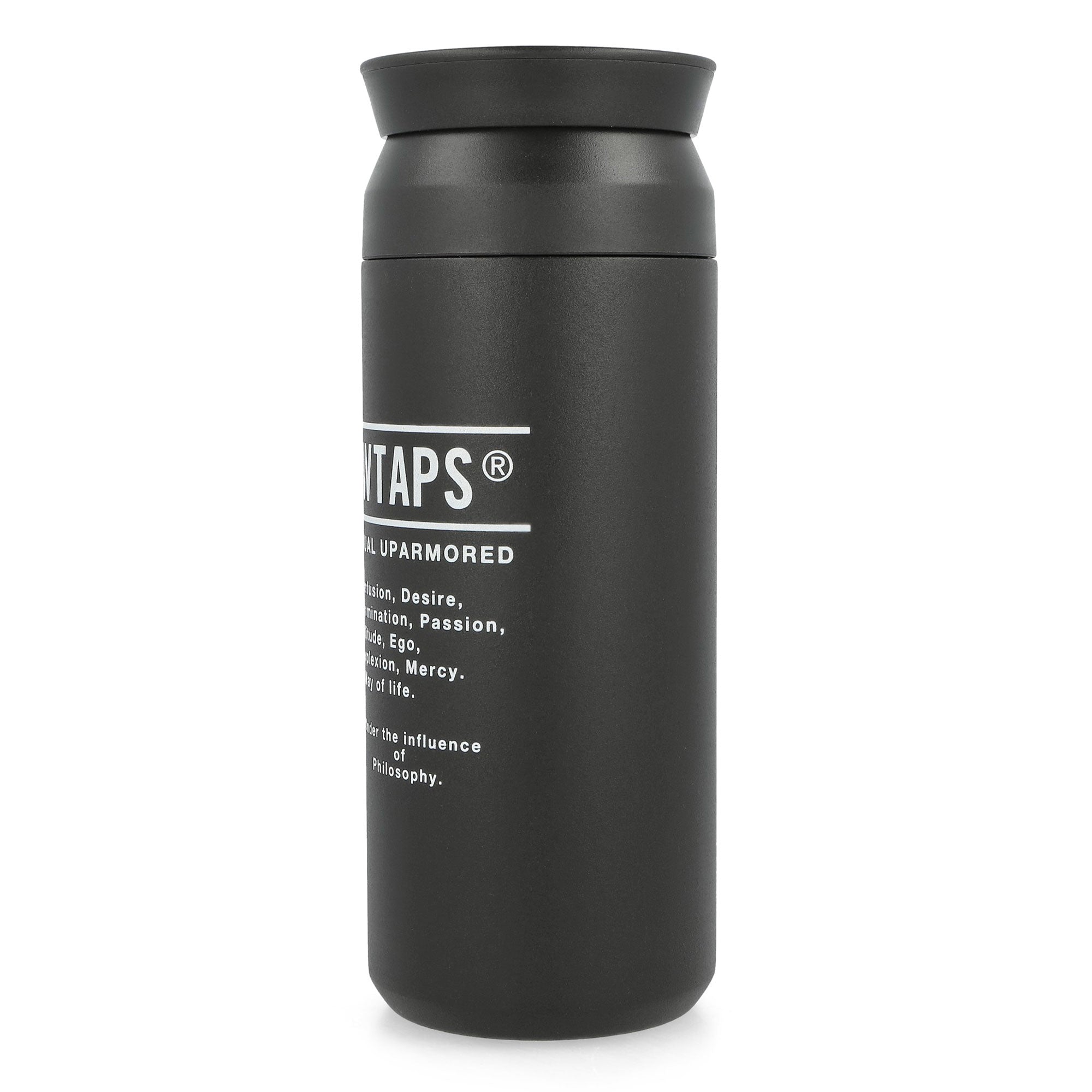 WTAPS H2O 500ML / Water Bottle / Steel Black Mugs & Bottles 252XKXKD-AC02 / Black Close-up | Overkill
