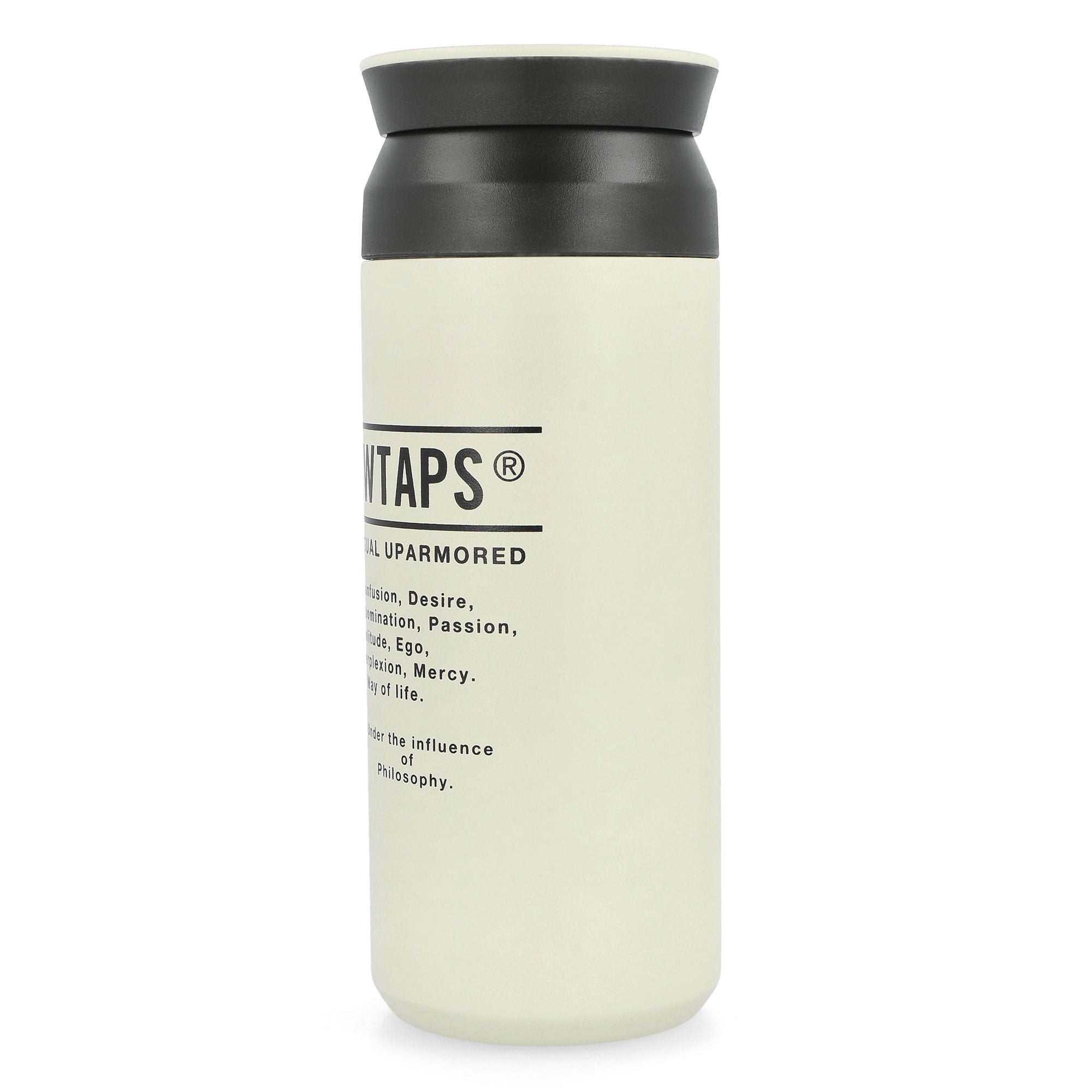 WTAPS H2O 500ML / Water Bottle / Steel White Mugs & Bottles 252XKXKD-AC02 / White Close-up | Overkill
