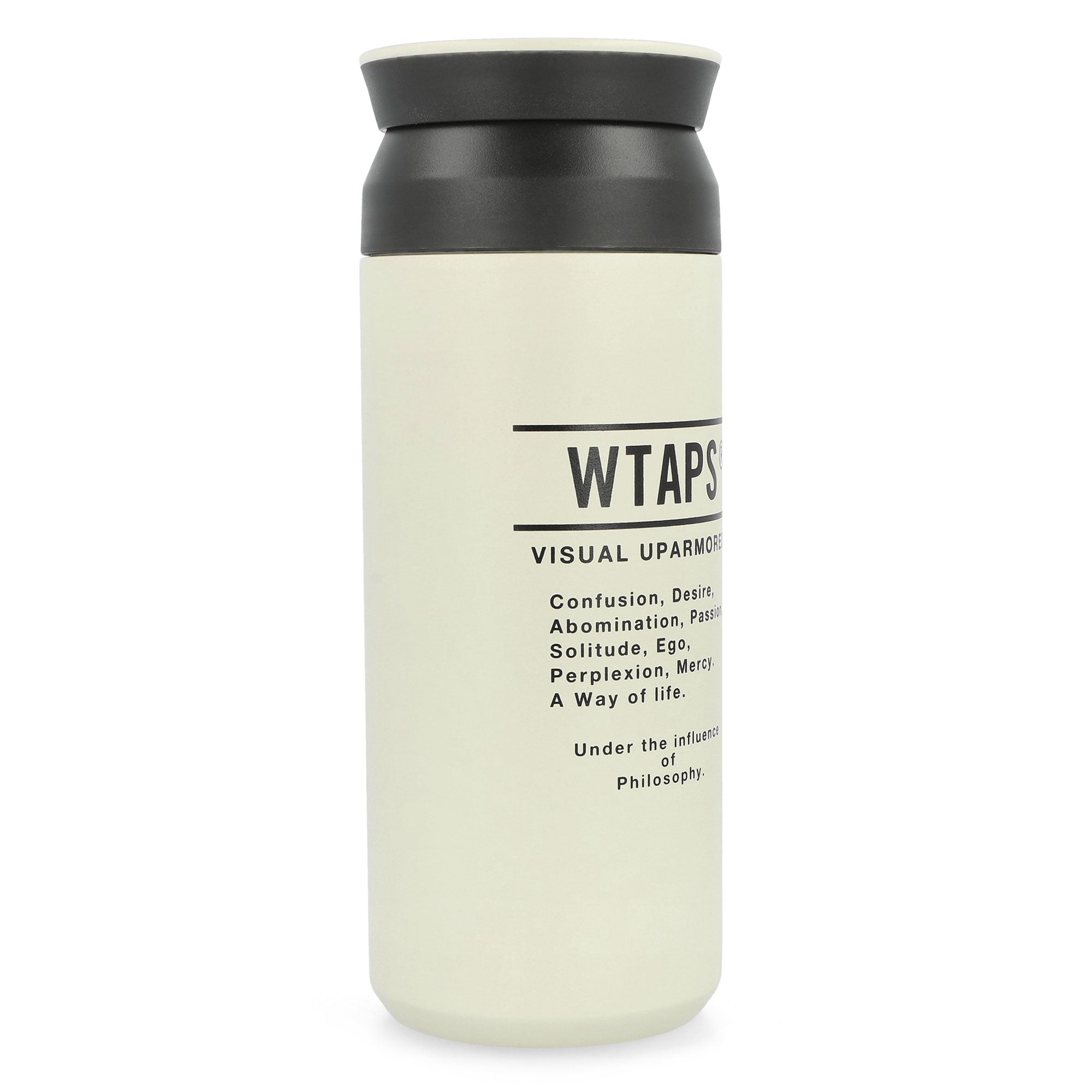 WTAPS H2O 500ML / Water Bottle / Steel White Mugs & Bottles 252XKXKD-AC02 / White Detail View 1 | Overkill
