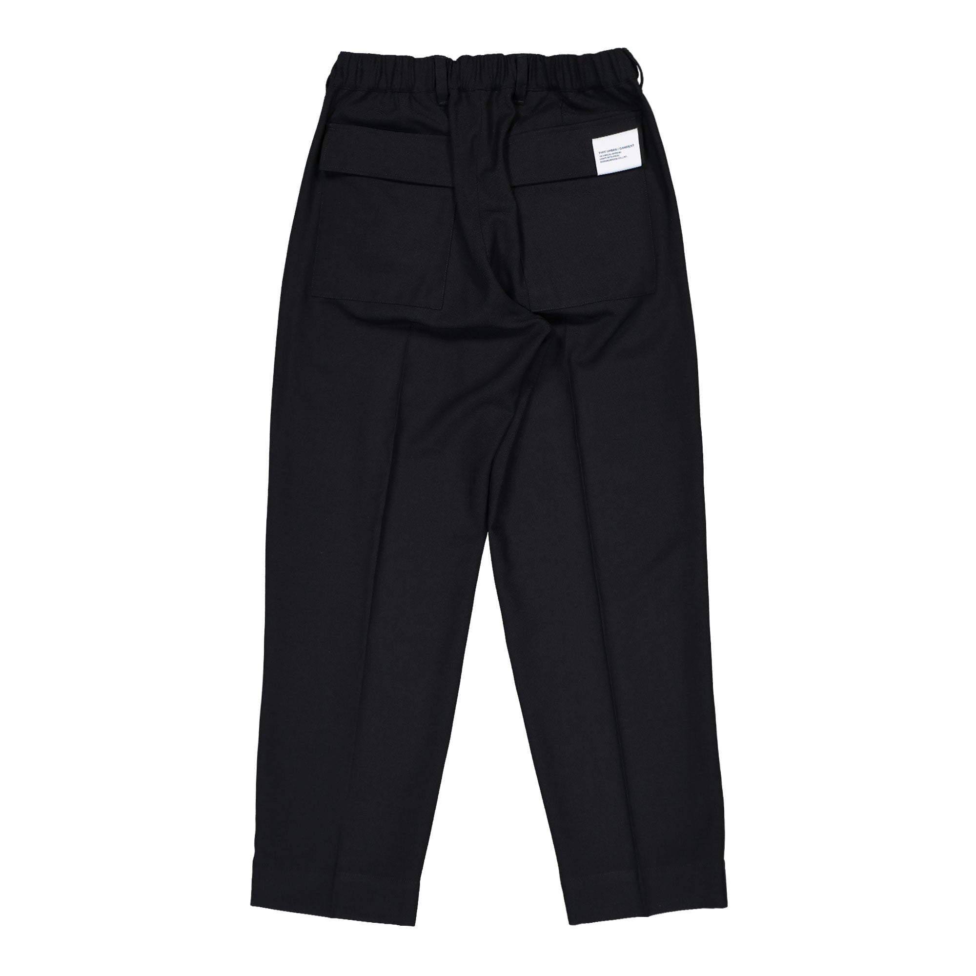 Neighborhood Tapered Silhouette Pants Black Casual Pants 252ZAHN-PTM03 / Black Close-up | Overkill
