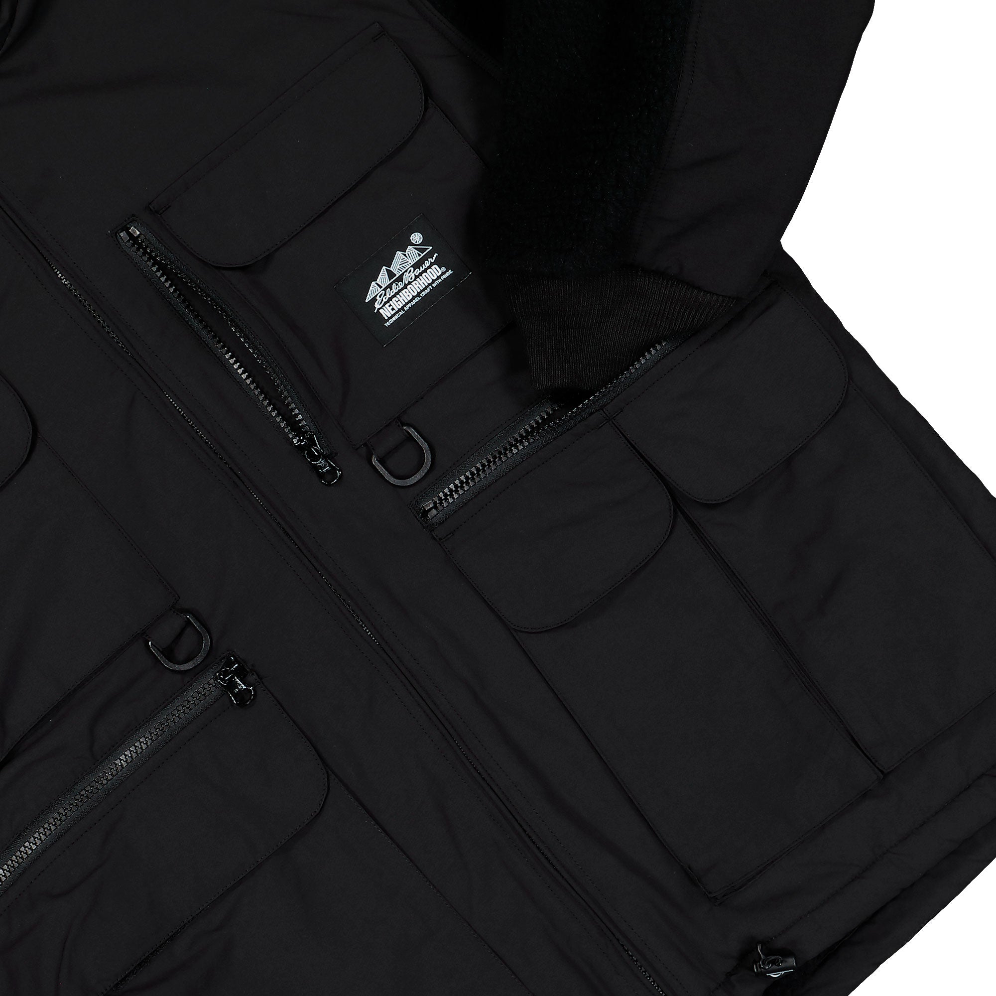 Eddie Bauer x Neighborhood Fleece Fishing Jacket Black Jackets 252ZMEBN-JKM02 Detail View 1 | Overkill
