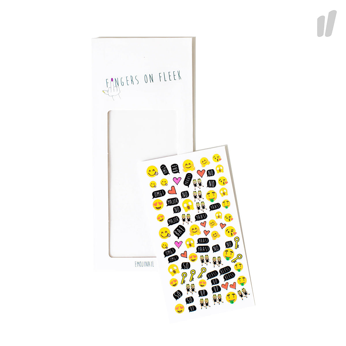 NocturnalPaper "Emojinail" Fingers On Fleek Multicolor Cards  | Overkill