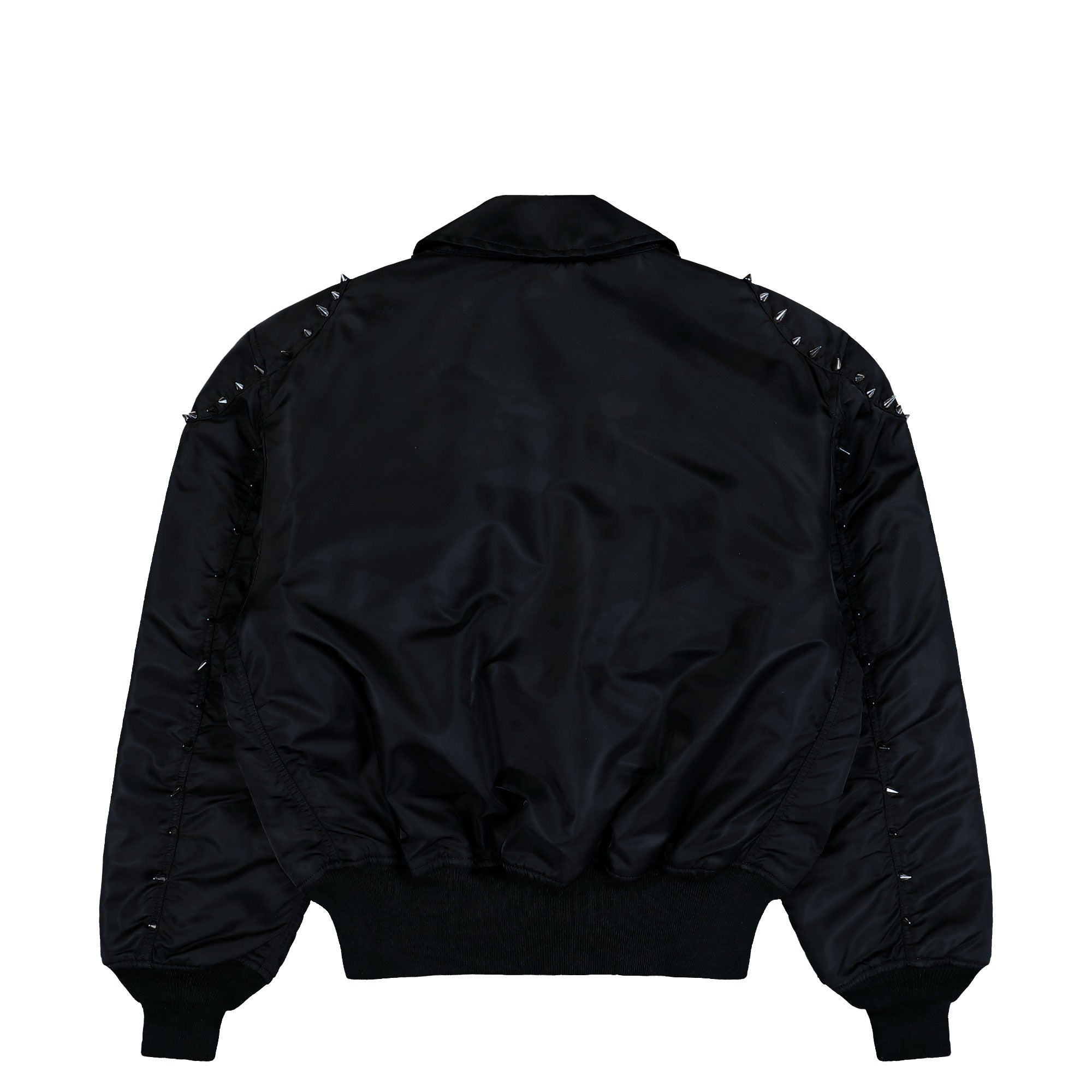 Thug Club x Alpha Industries CWU-45P Studio Edition Black Bomber & Varsity Jackets 258152-03 Close-up | Overkill
