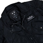 Thug Club x Alpha Industries CWU-45P Studio Edition Black Bomber & Varsity Jackets 258152-03 Detail View 1 | Overkill
