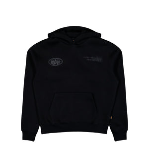 Alpha Industries World Logo Backprint Hoodie Black Hoodie 258337-03 | Overkill
