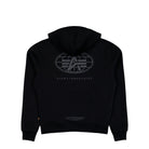 Alpha Industries World Logo Backprint Hoodie Black Hoodie 258337-03 Close-up | Overkill
