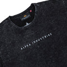 Alpha Industries Acid Logo T-Shirt Black T-Shirt 258519-03 Detailfoto | Overkill
