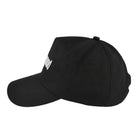 Metalwood Studio Metal Logo 5-Panel Hat Black Basecap 25SS-01-10-BLK Close-up | Overkill
