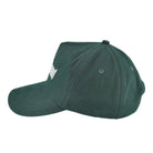 Metalwood Studio Metal Logo 5-Panel Hat Spruce Basecap 25SS-01-10-SPR Close-up | Overkill
