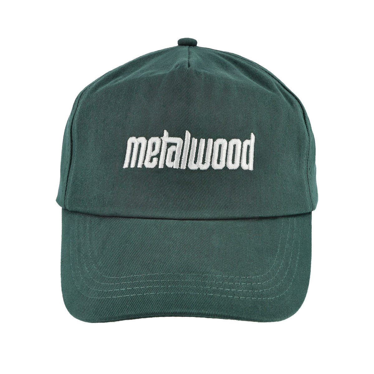 Metalwood Studio Metal Logo 5-Panel Hat Spruce Basecap 25SS-01-10-SPR Detail View 1 | Overkill

