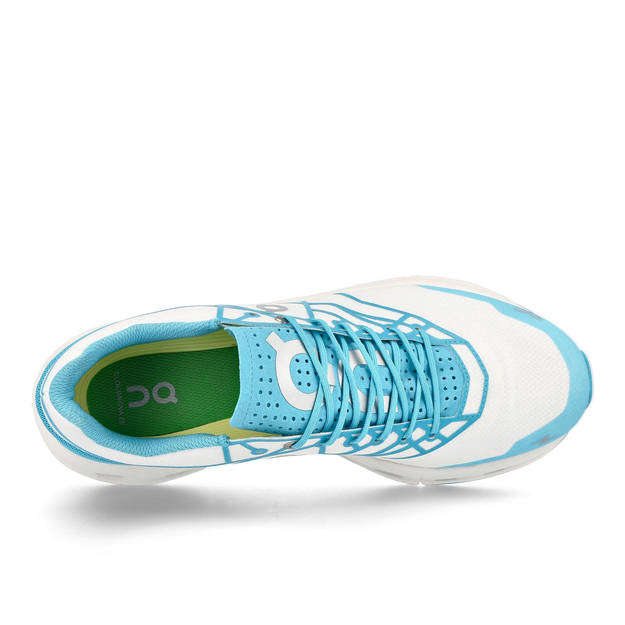On cloudnova z5 White / Cyan Sneakers  Detail View 1 | Overkill