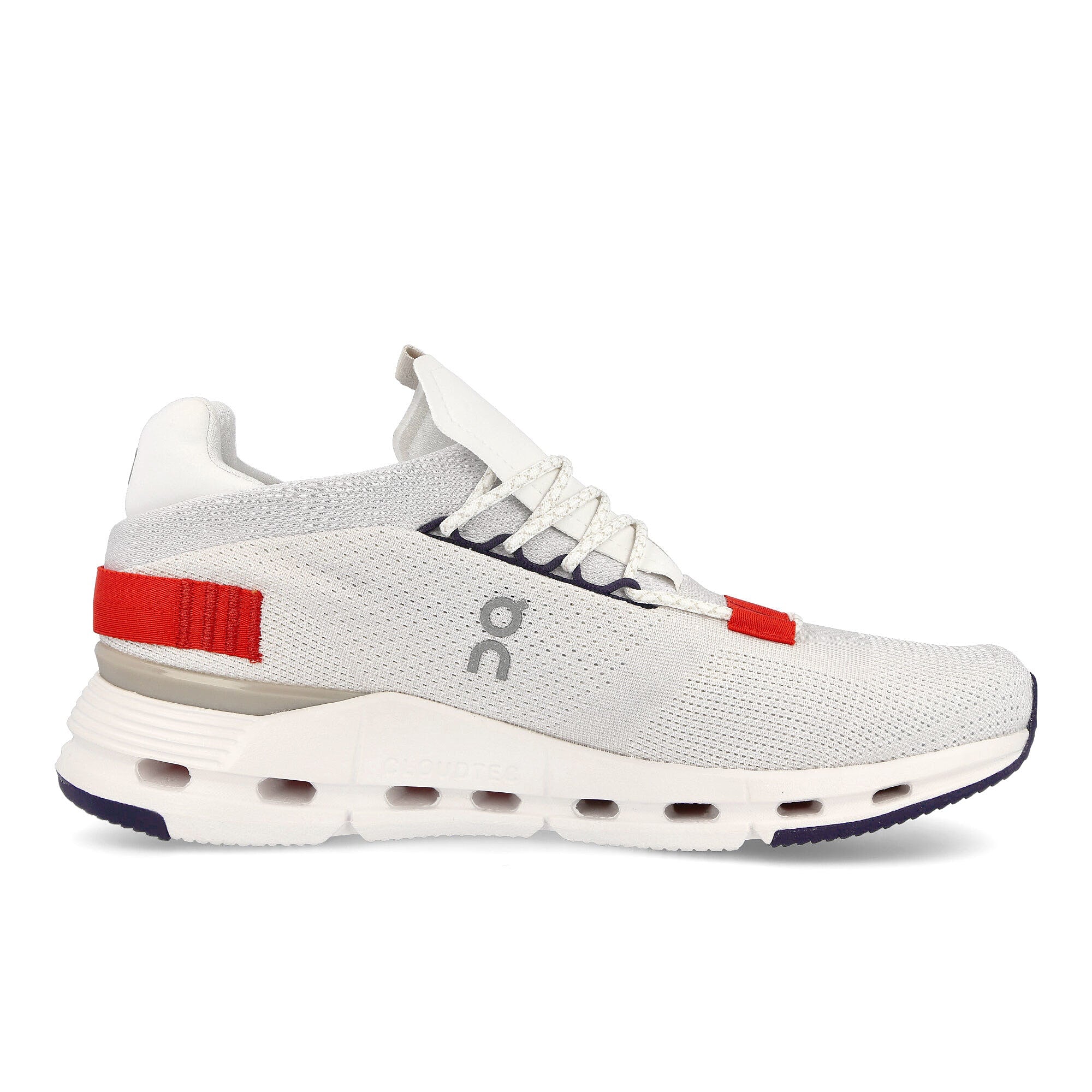 On cloudnova White / Red   Material | Overkill