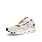 On cloudnova White-Pearl Low Top Sneakers  Close Up | Overkill